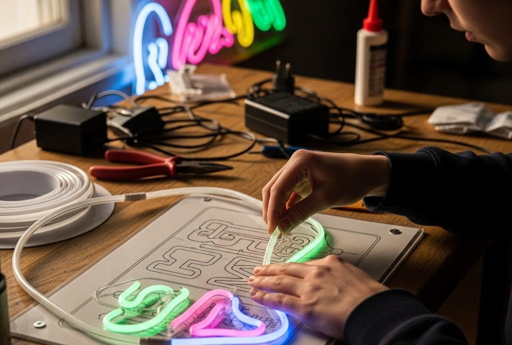 how to make custom neon signs
