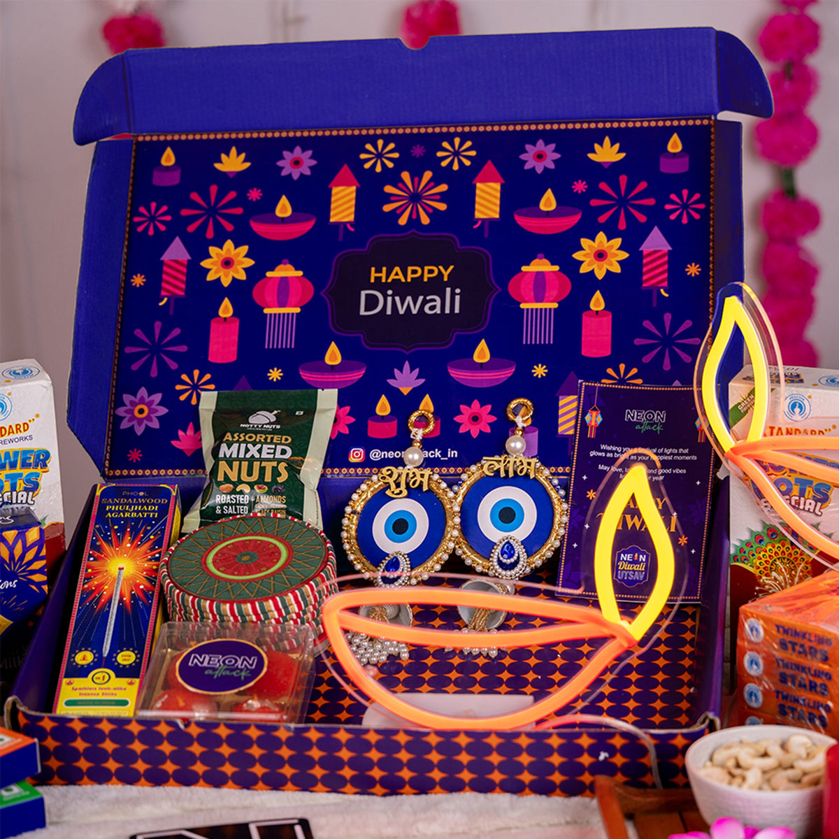 Neon Diwali Gift Box