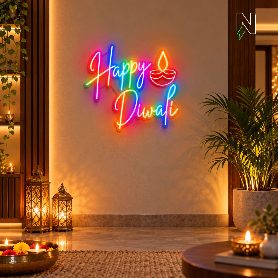 Happy Diwali FloRo Sign