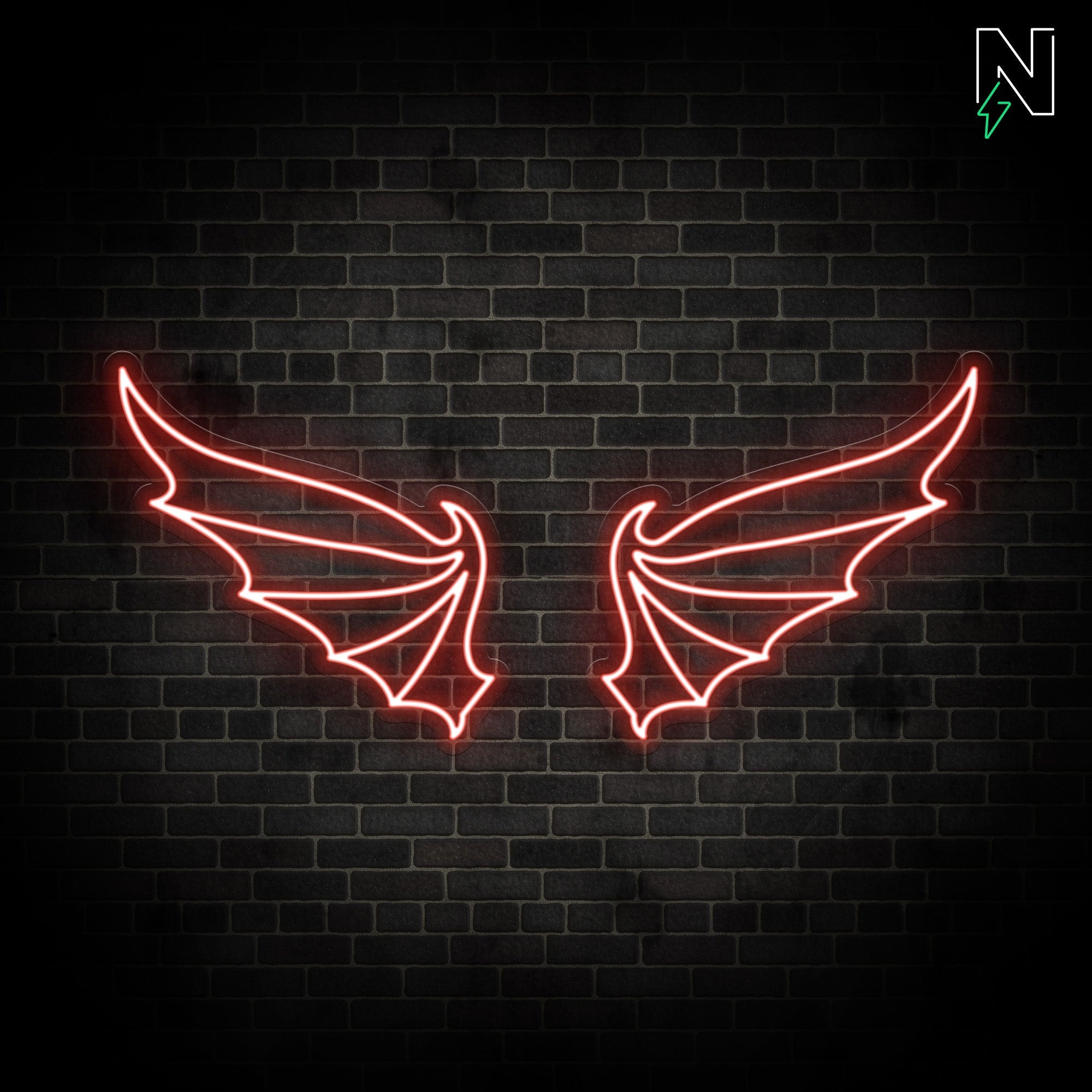 Devil Wings Neon Sign