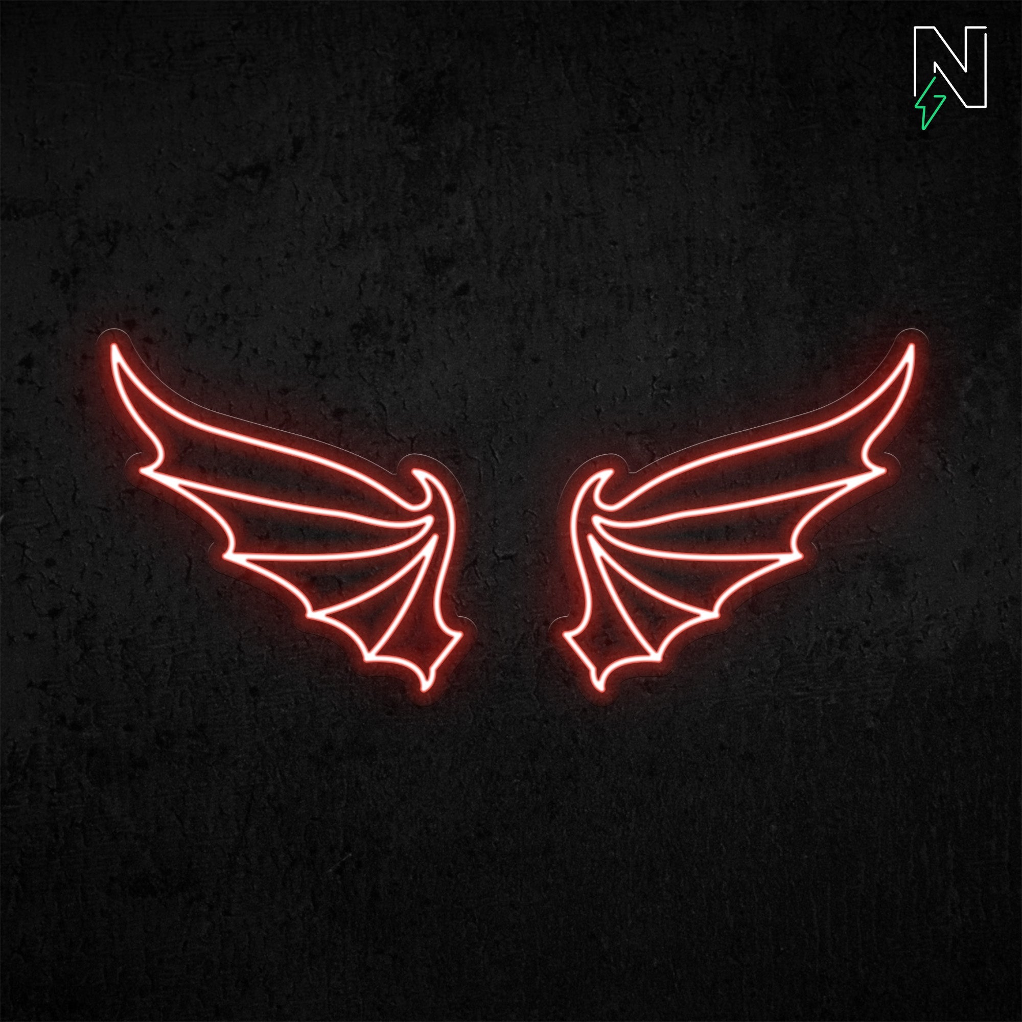 Devil Wings Neon Sign