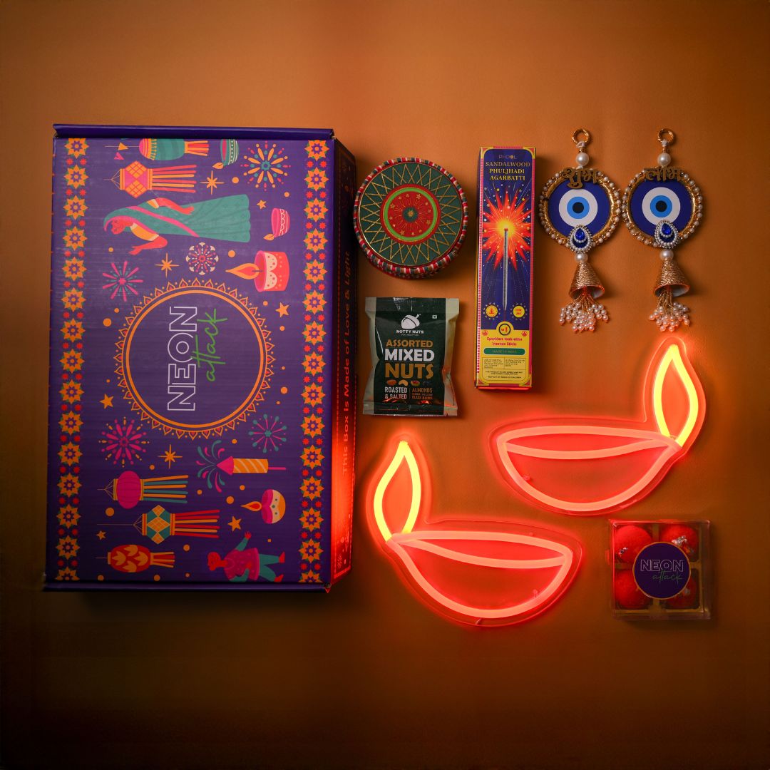 Neon Diwali Gift Box