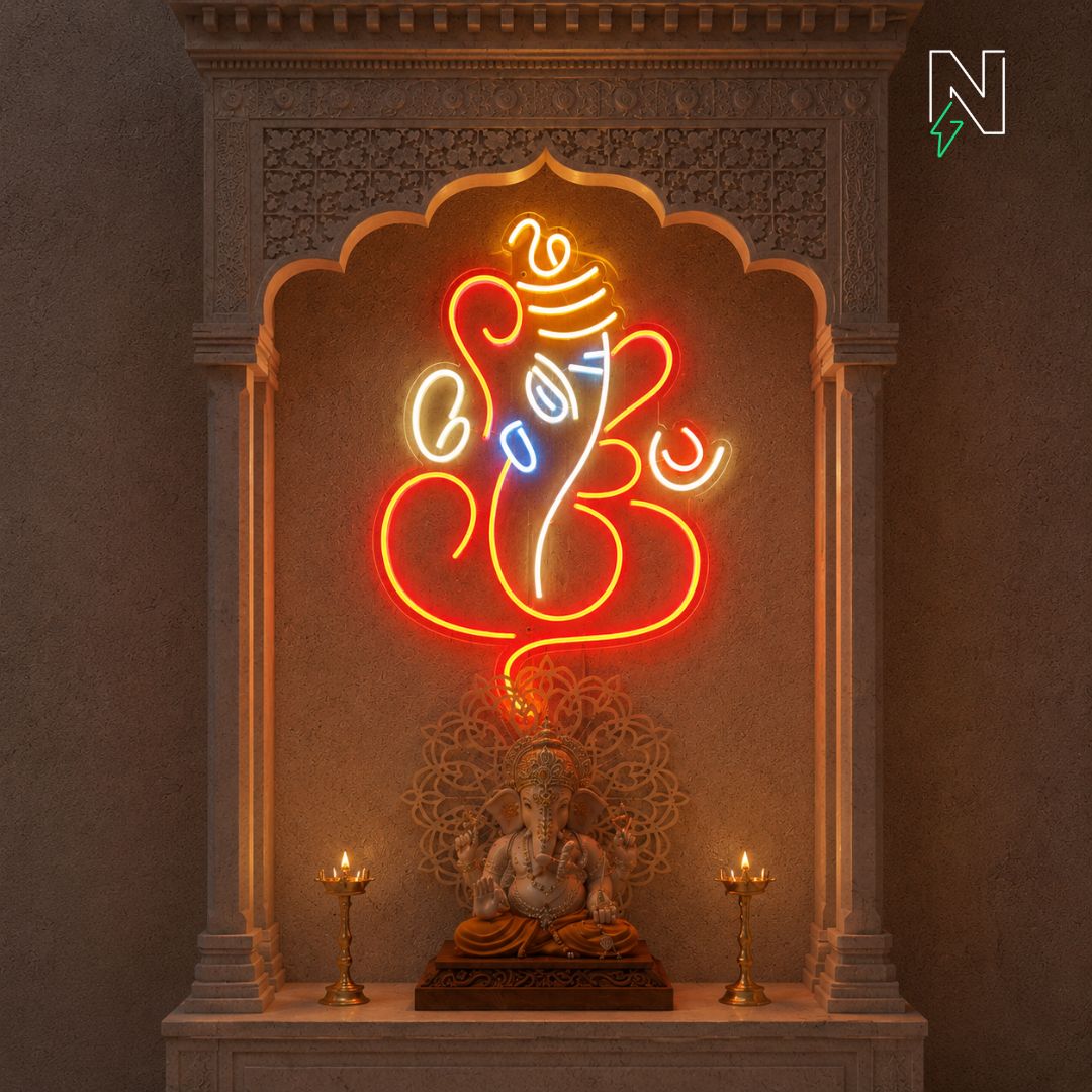 Divine Ganesha Neon Sign