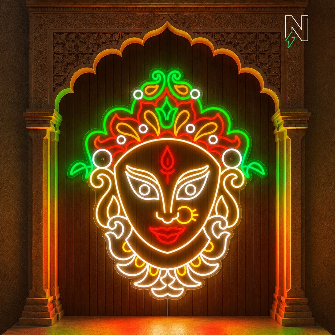 Durga Mata Neon Sign