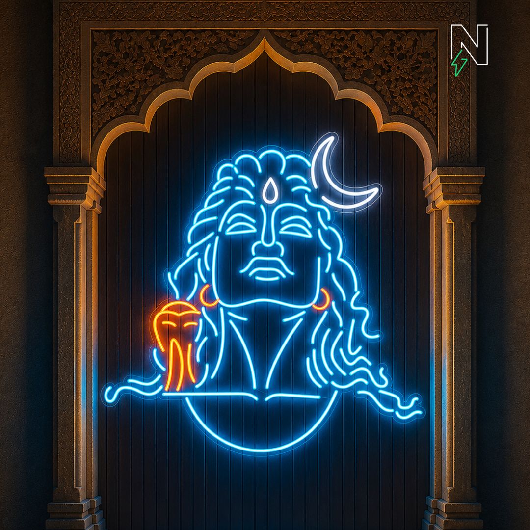 Adiyogi Shiva Neon Sign