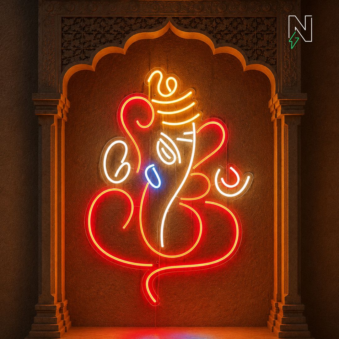 Divine Ganesha Neon Sign