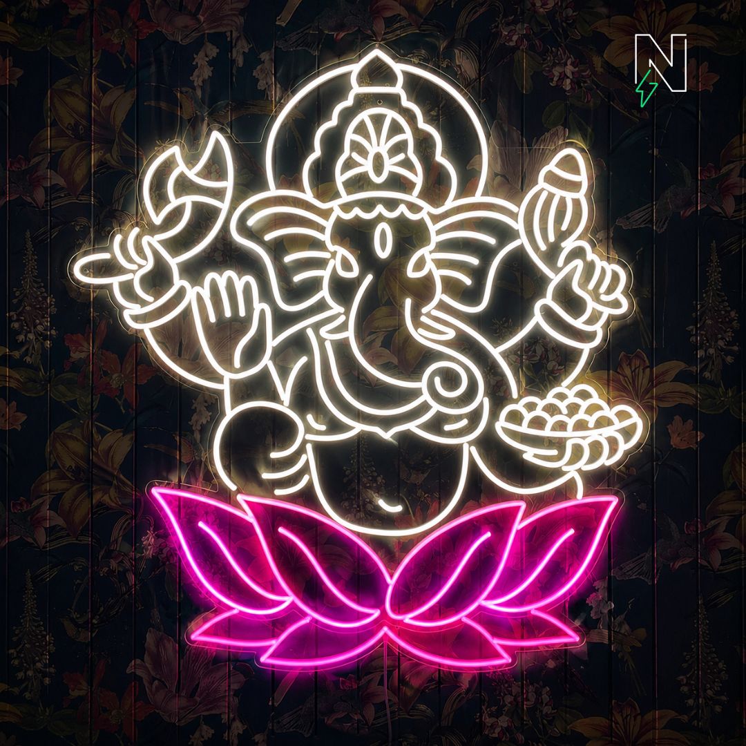 Lord Ganesha Neon Sign