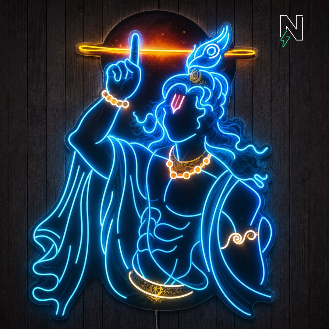 Krishna UV Neon Sign