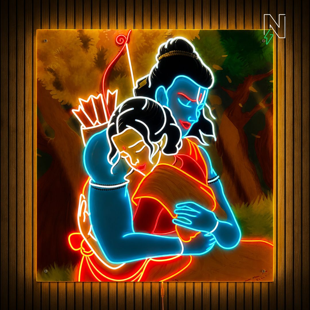 Ram Sita UV Neon Sign