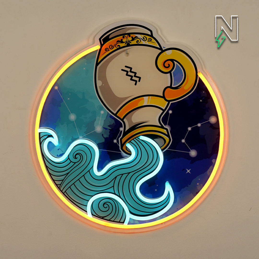 Aquarius Neon Sign