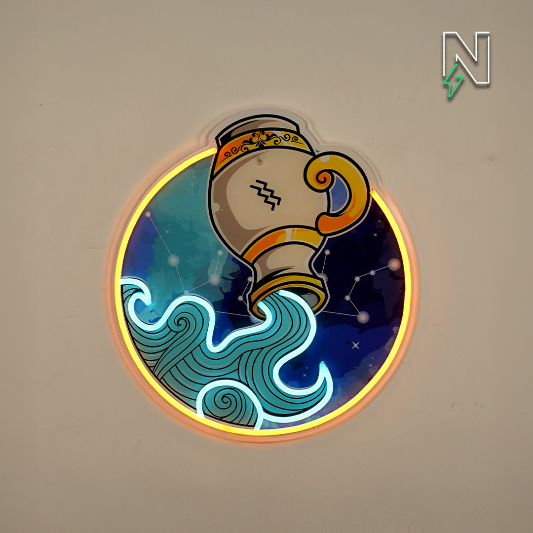 Aquarius Neon Sign