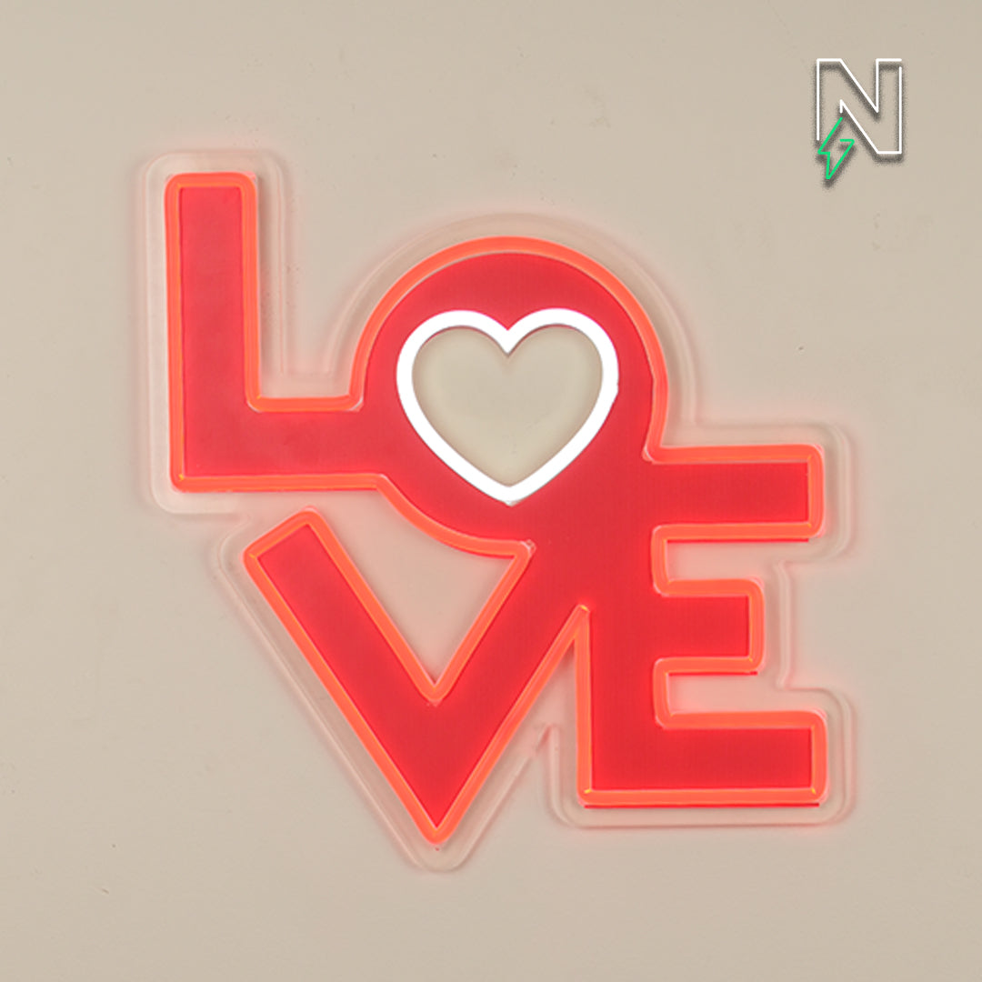 Love Neon Sign LED + Print