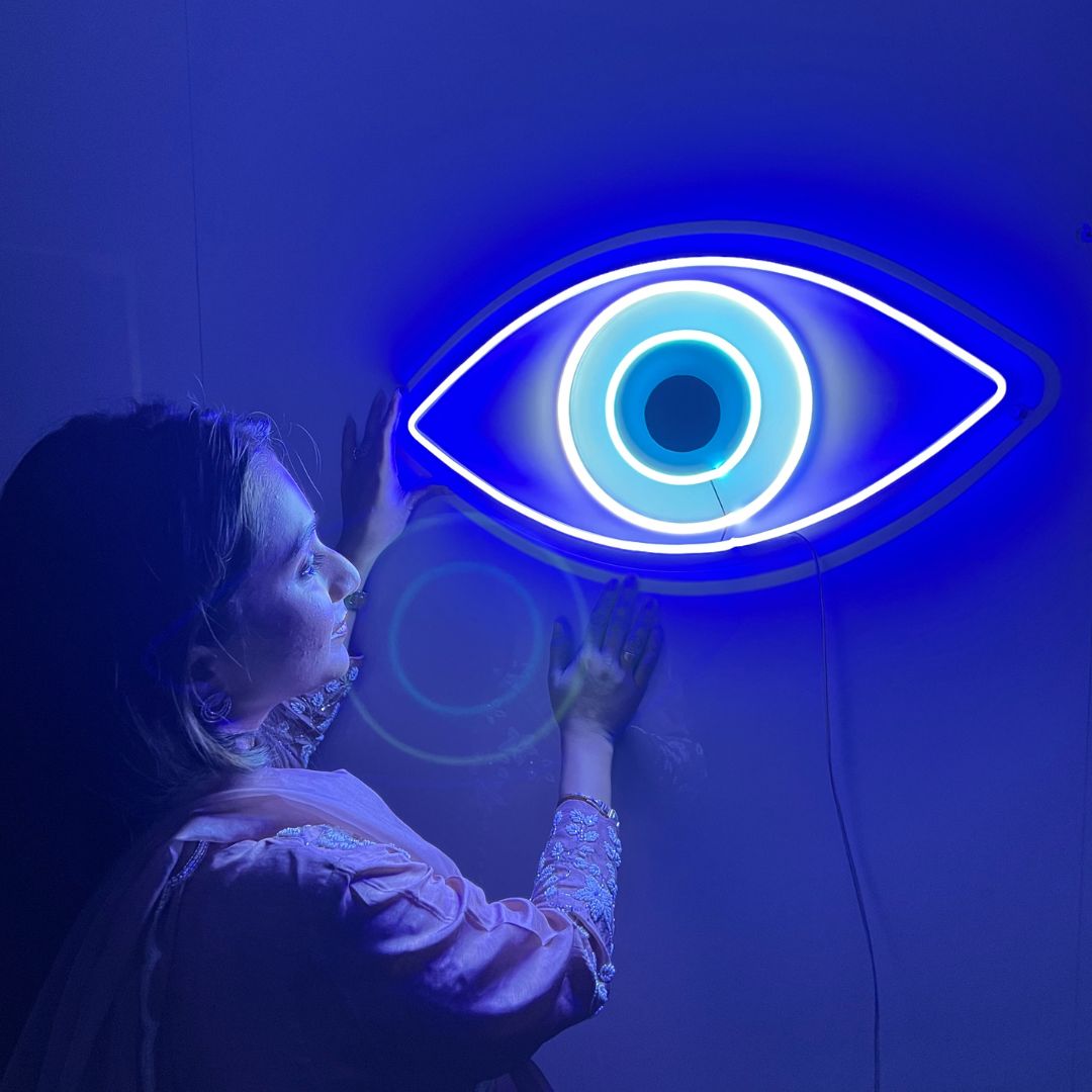 Free Evil Eye Neon Sign