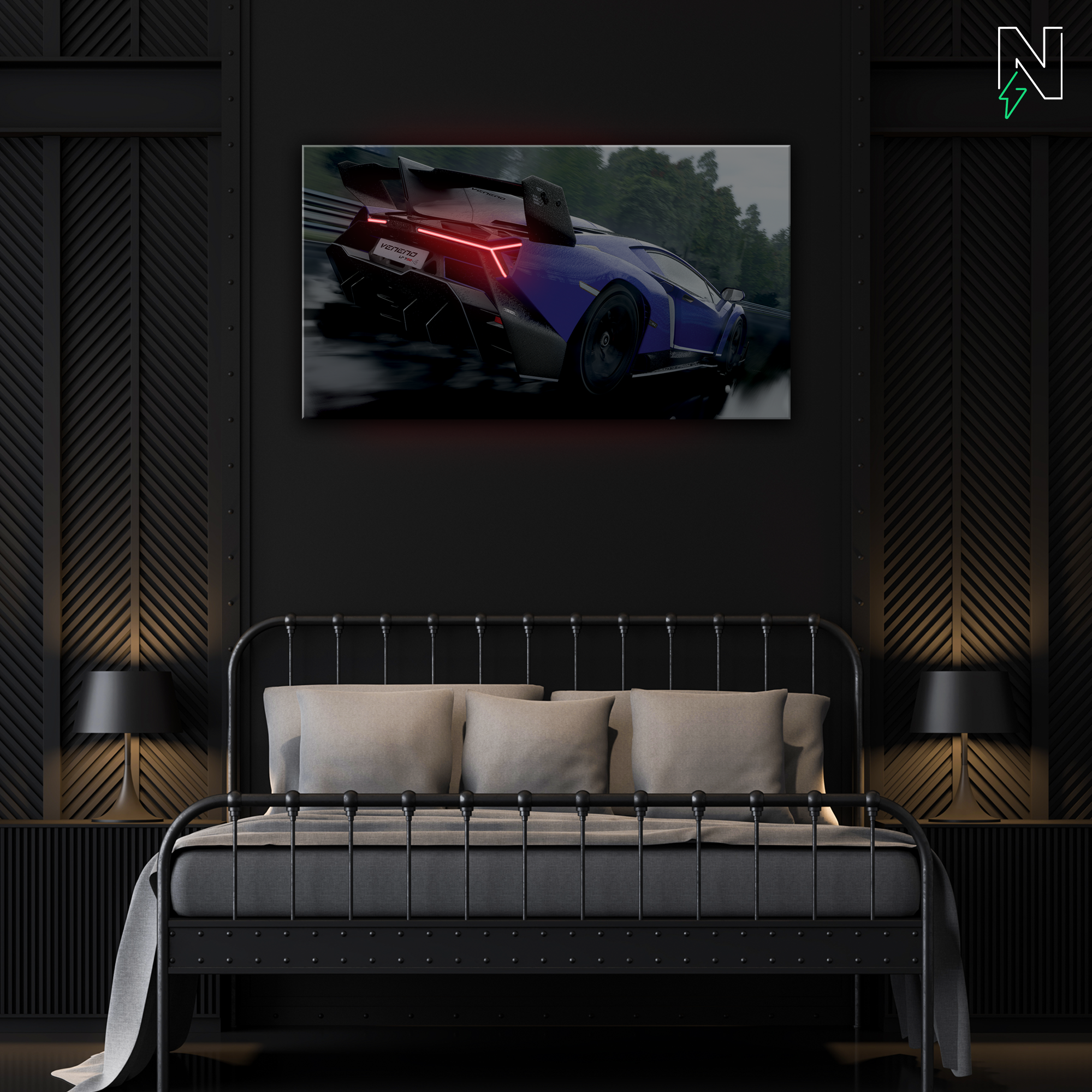 Lamborghini V1 LED Neon Art