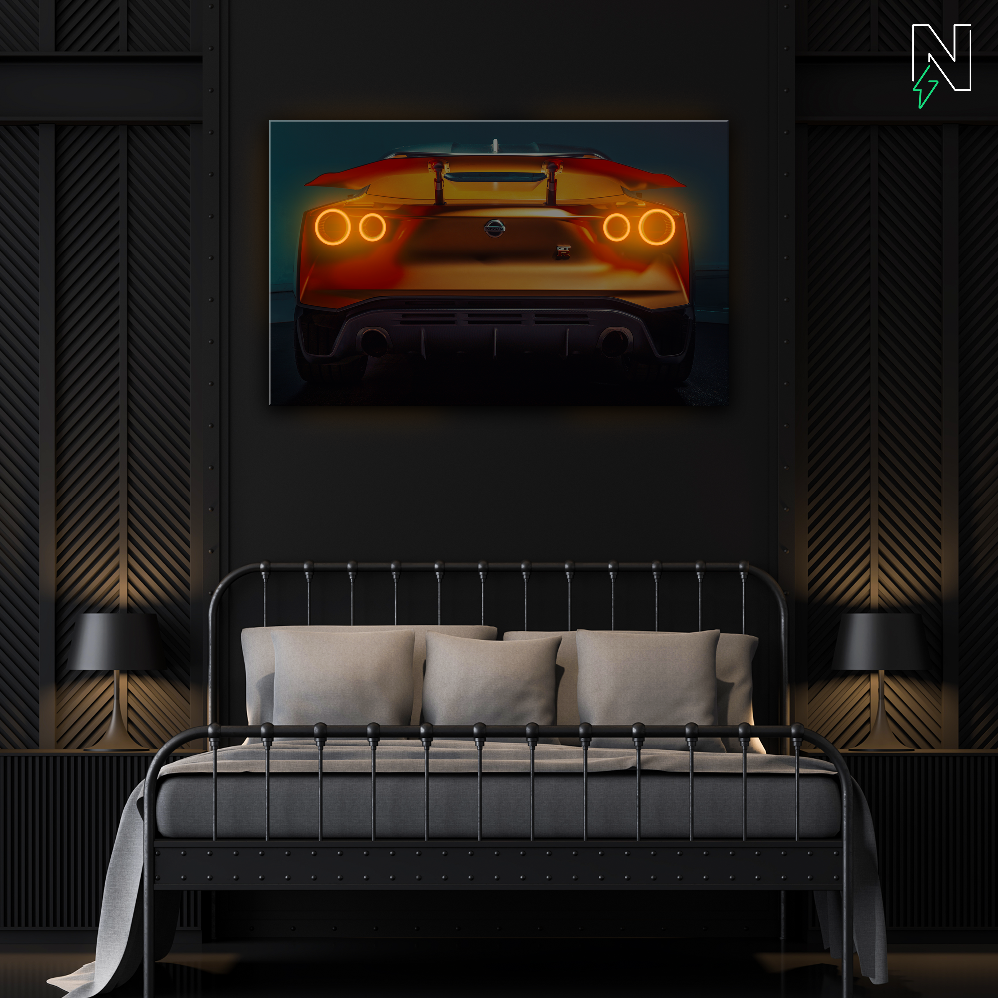 Nissan V1 GTR LED Neon Art