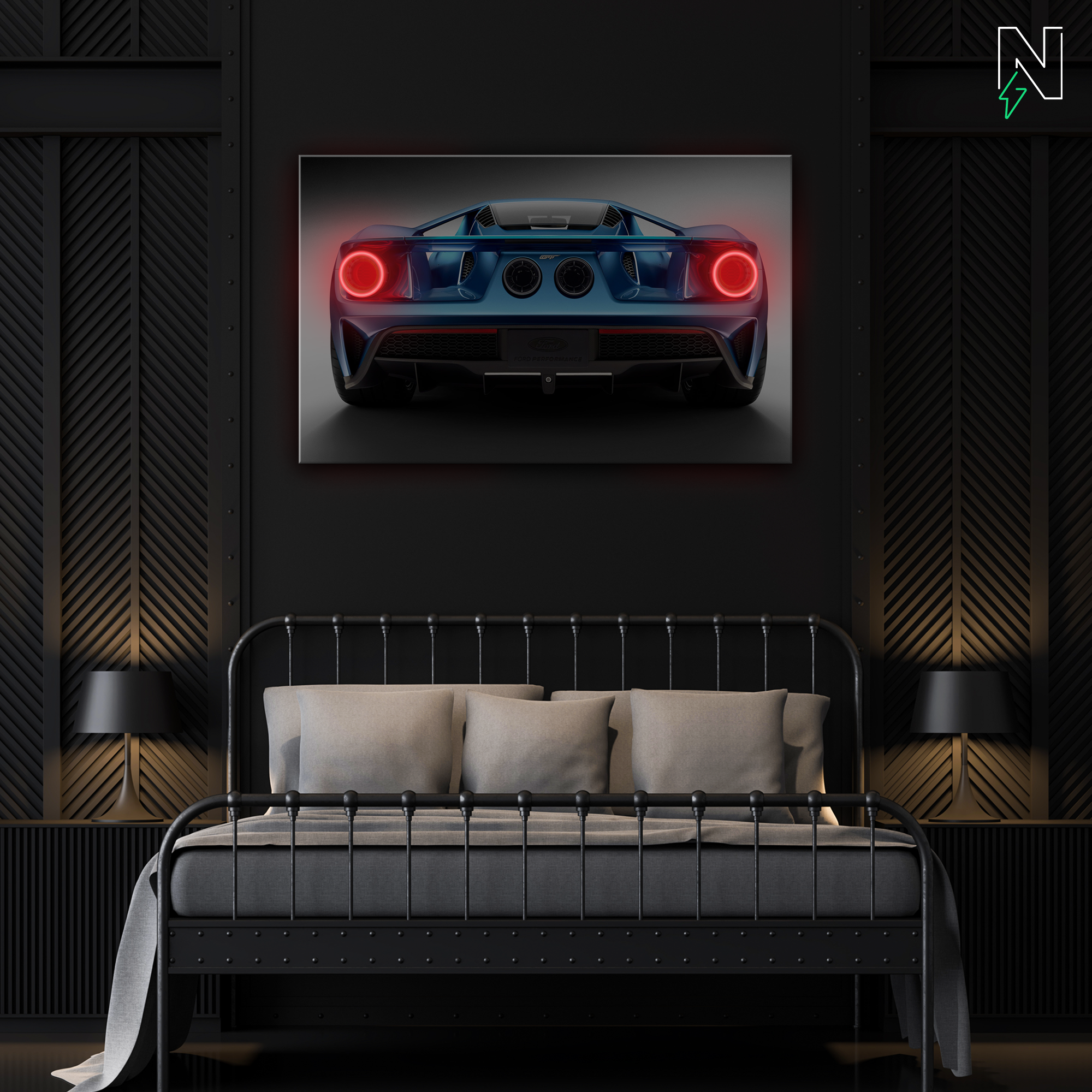 Nissan V2 GTR LED Neon Art