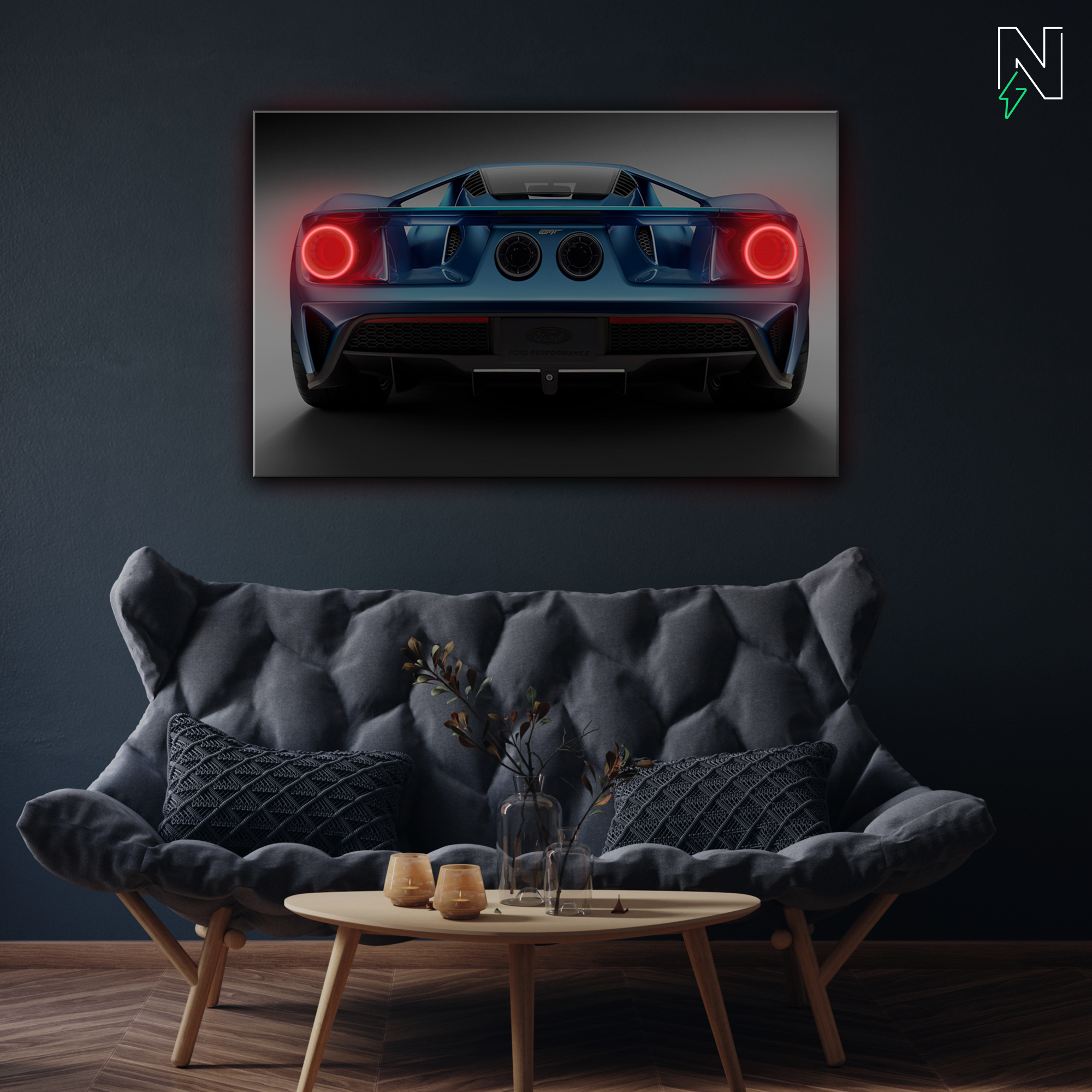 Nissan V2 GTR LED Neon Art