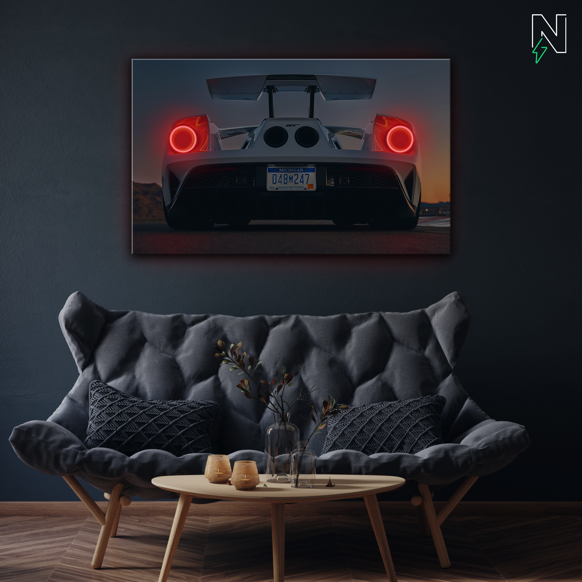 Nissan V3 GTR LED Neon Art