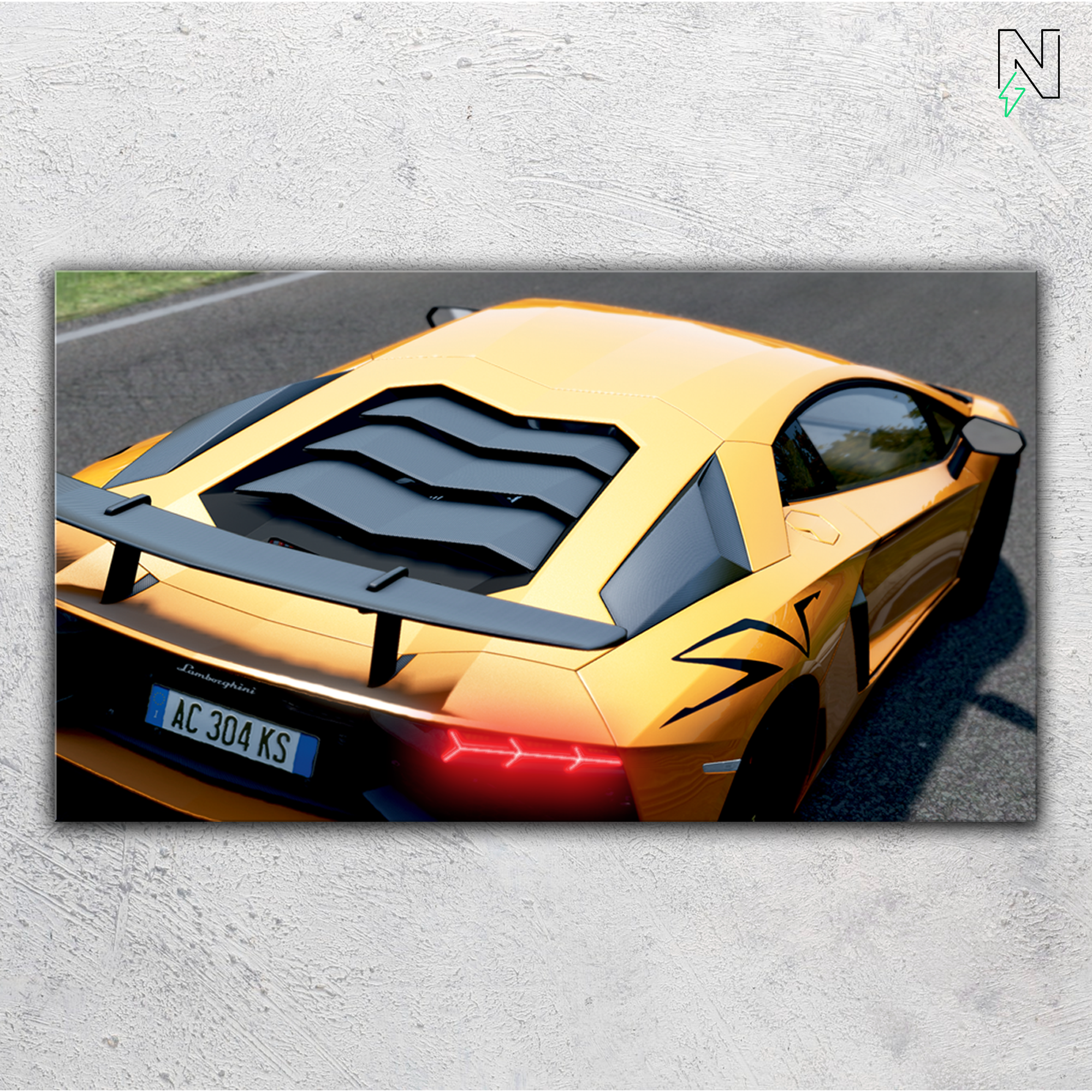 Lamborghini V5 LED Neon Art