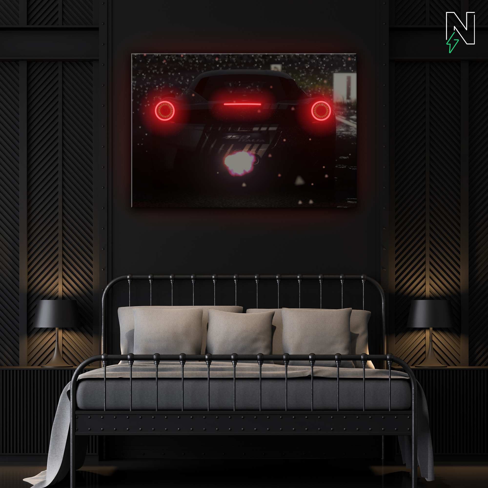 Nissan V8 GTR LED Neon Art