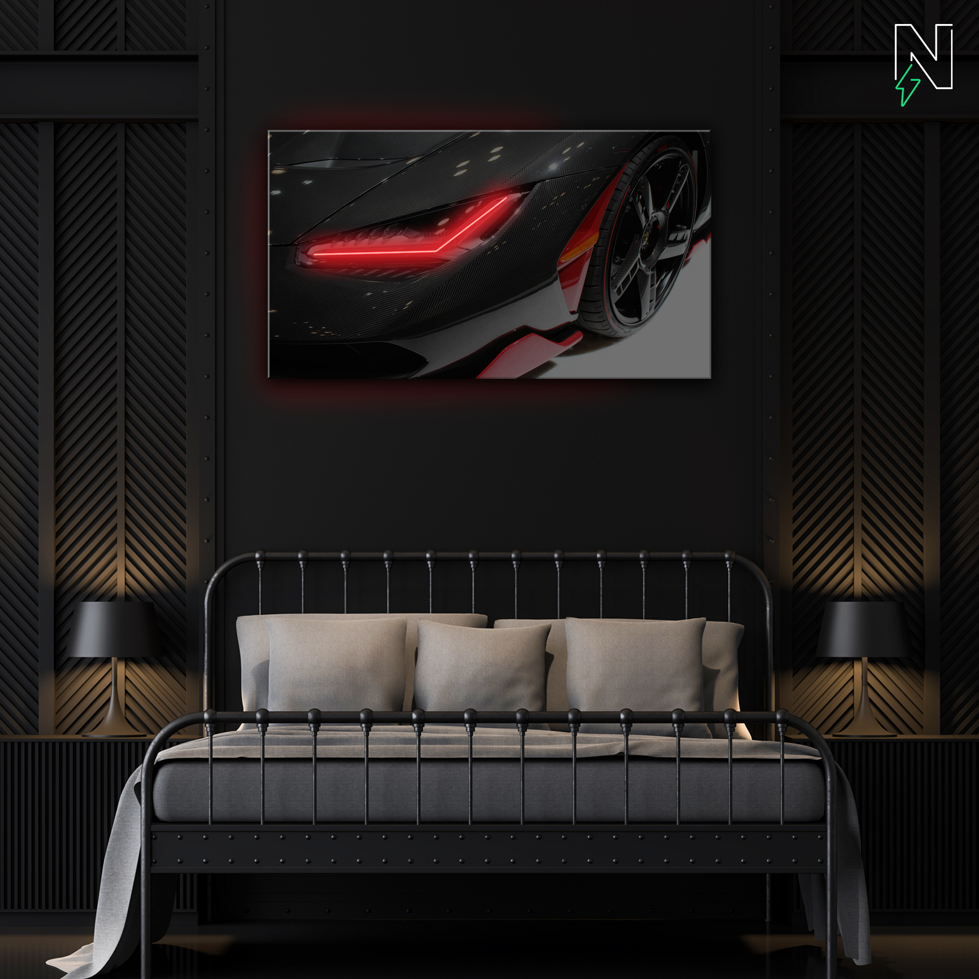 Lamborghini V3 LED Neon Art