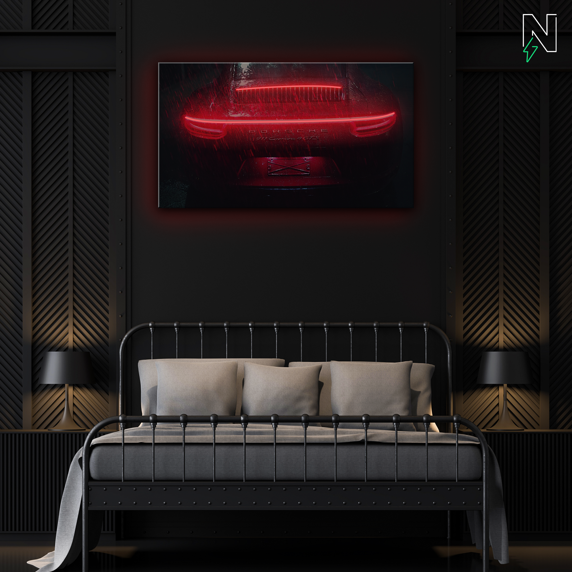 Porsche V1 LED Neon Art