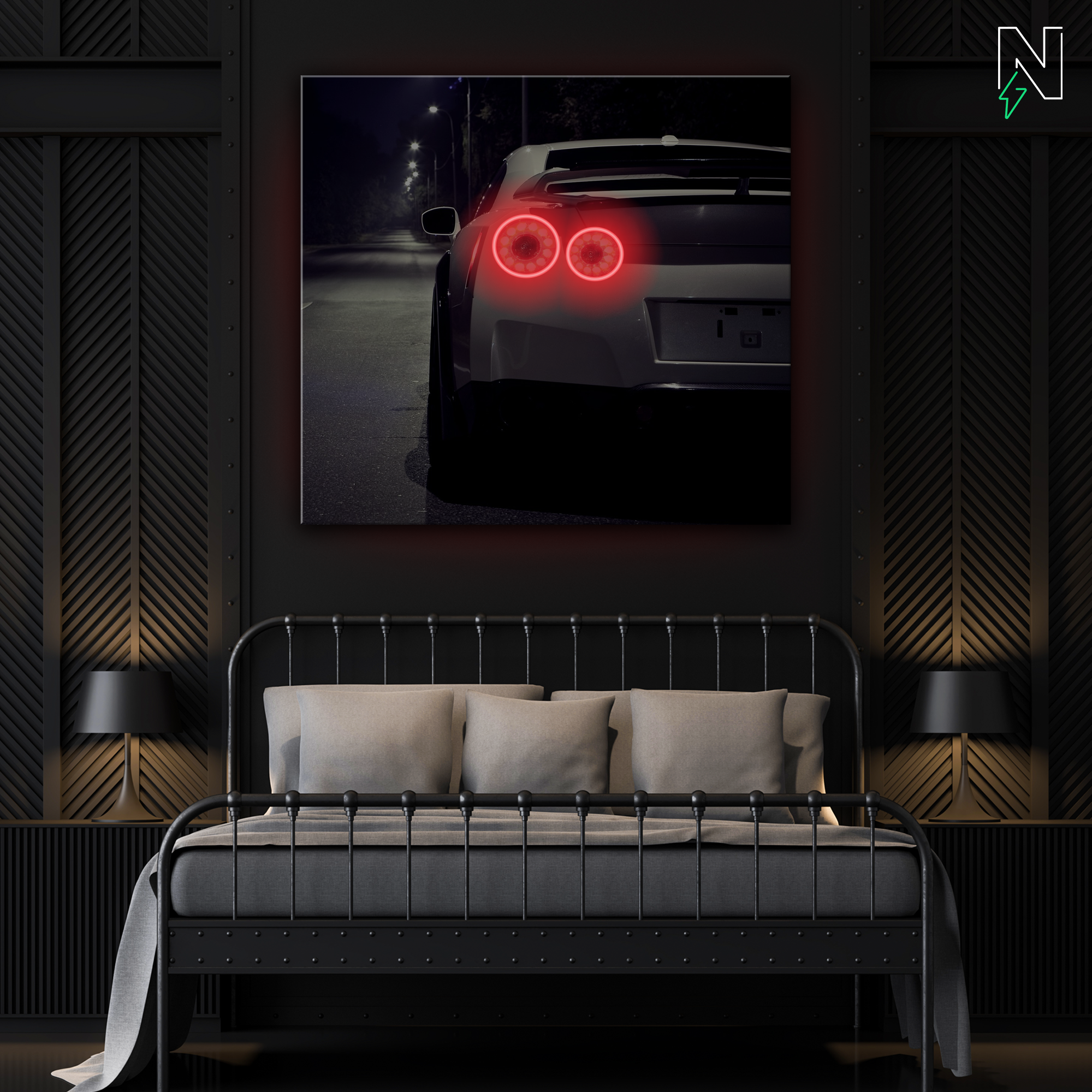 Nissan V6 GTR LED Neon Art