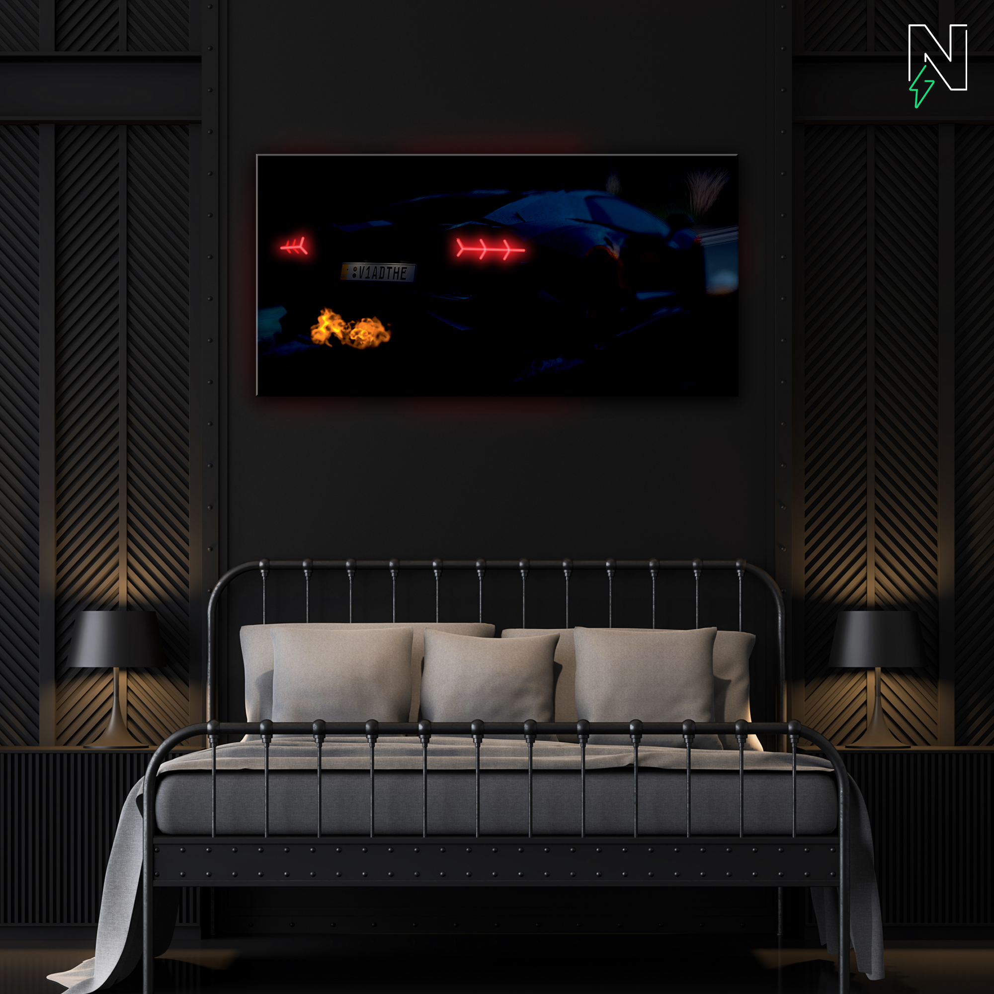 Lamborghini V2 LED Neon Art