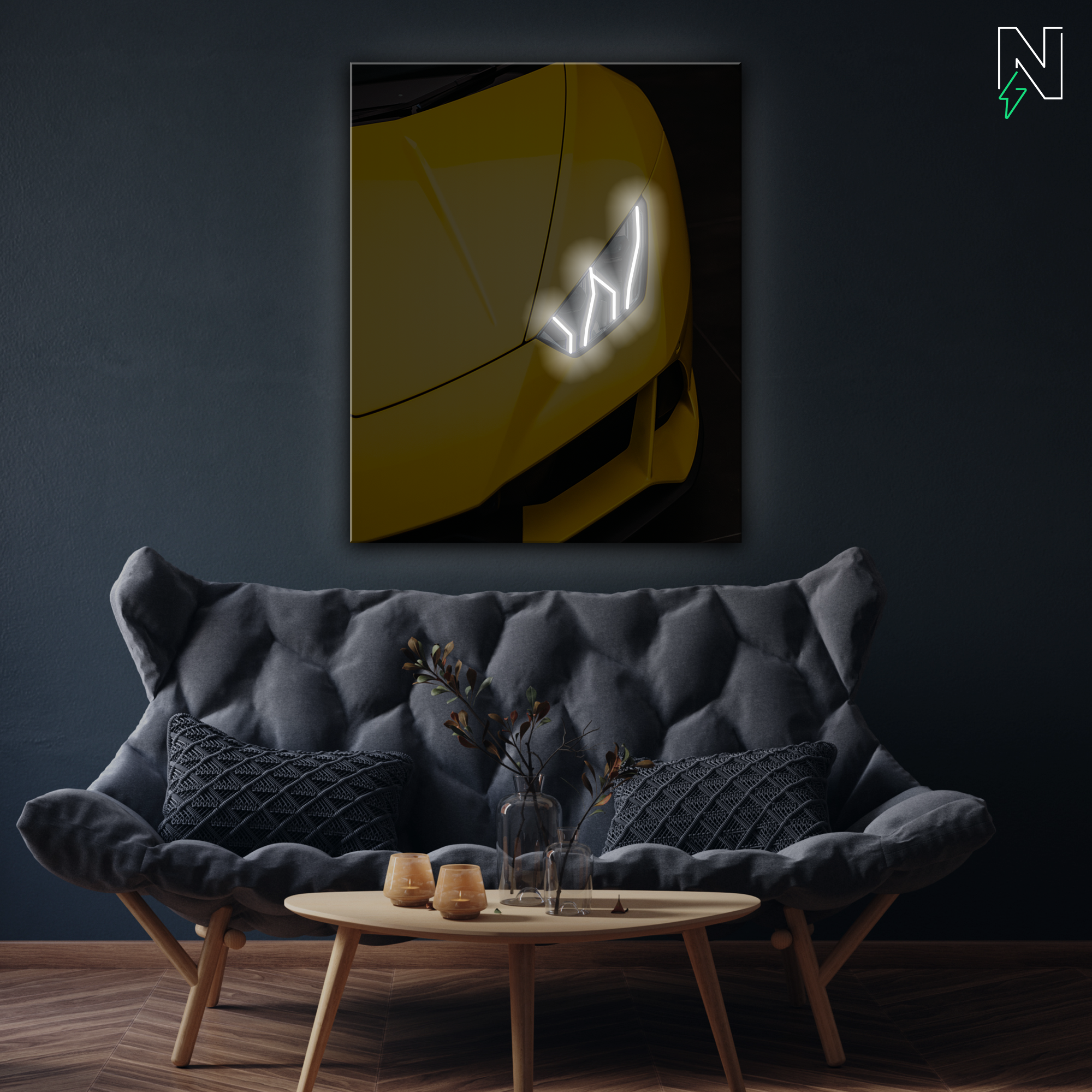 Lamborghini V9 LED Neon Art