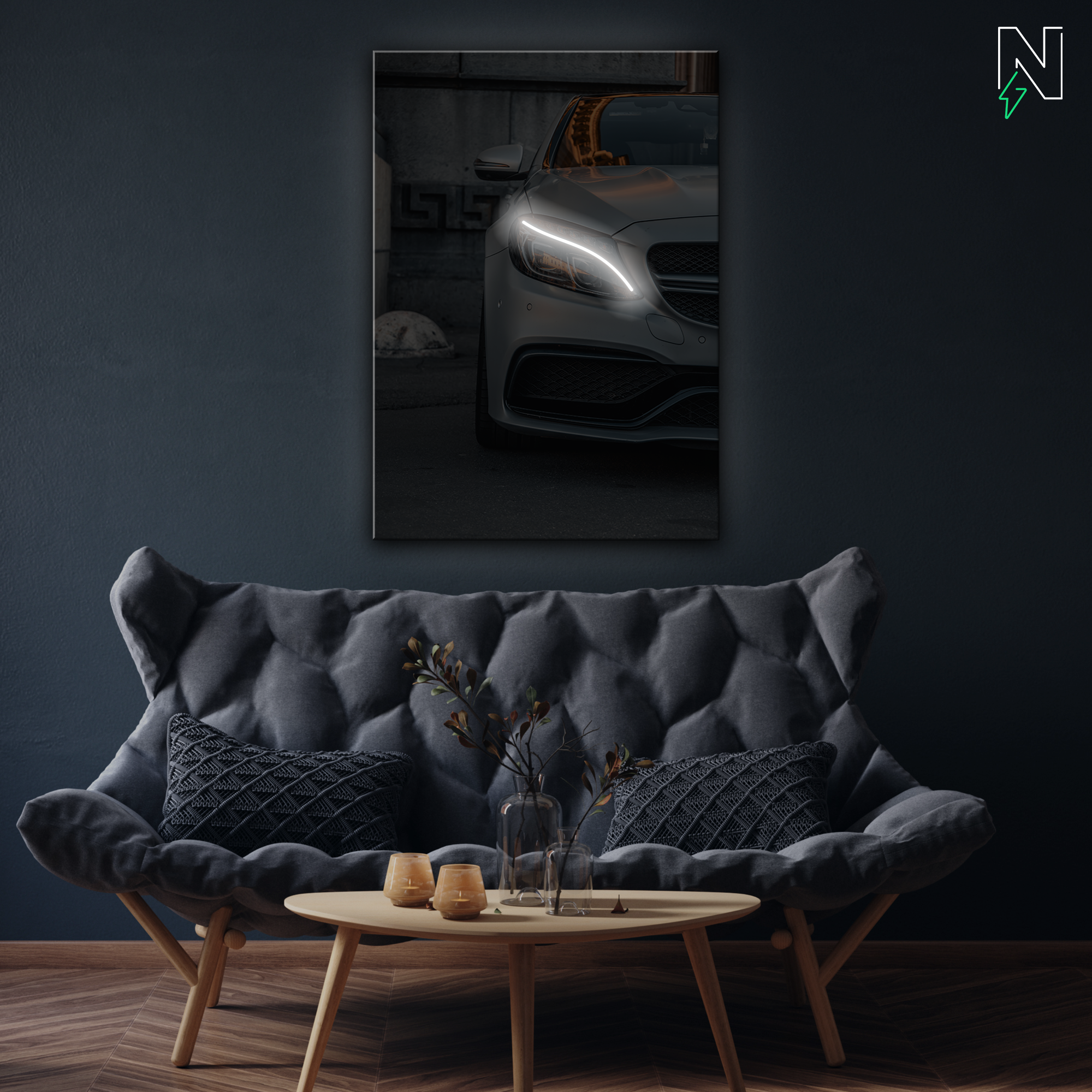 Mercedes V1 LED Neon Art