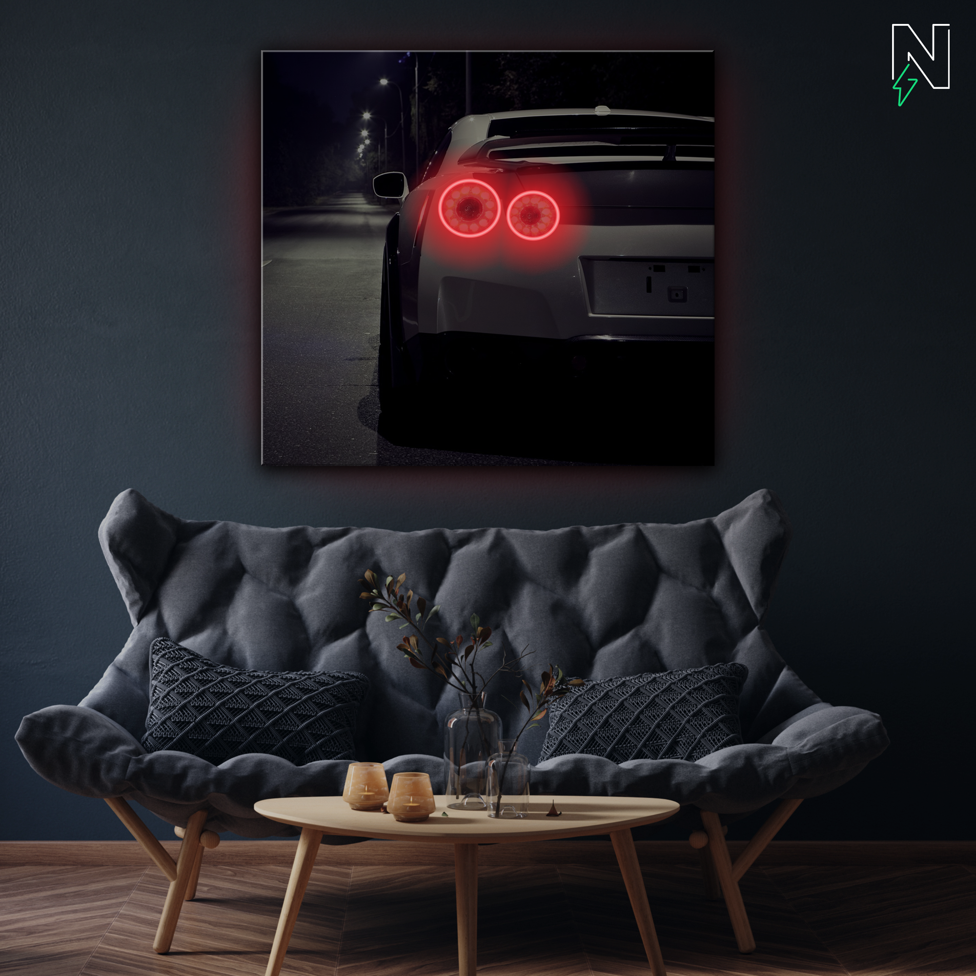 Nissan V6 GTR LED Neon Art