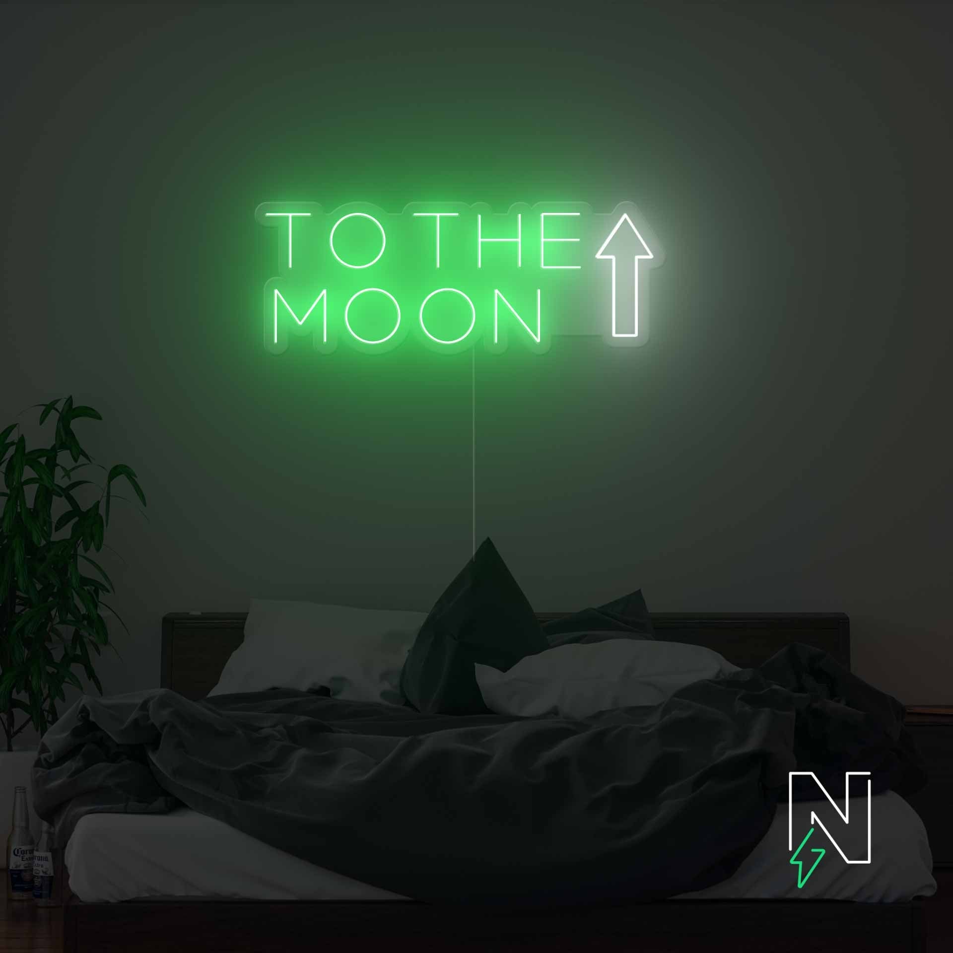 To The Moon Neon Sign