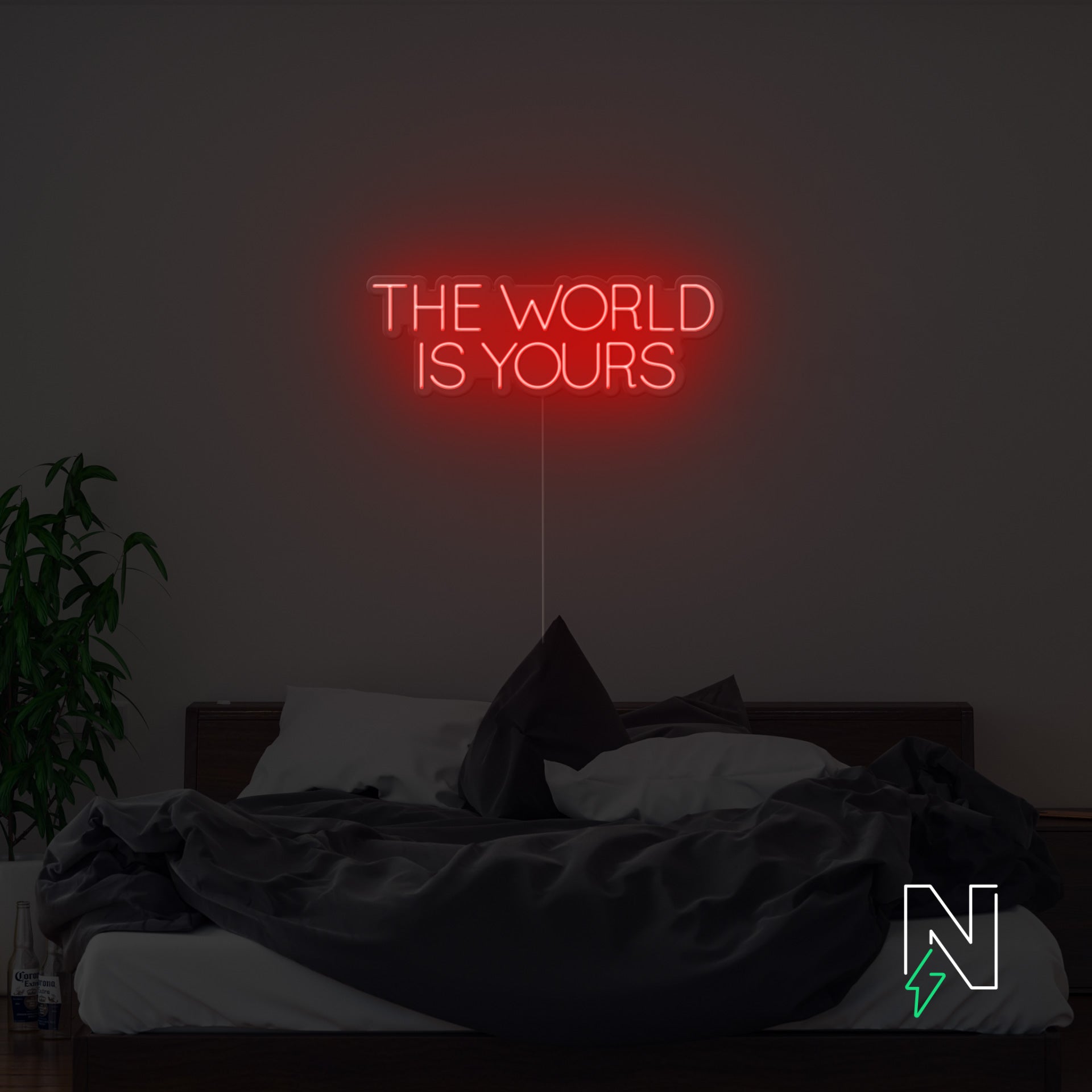 The World Is Yours Neon Sign