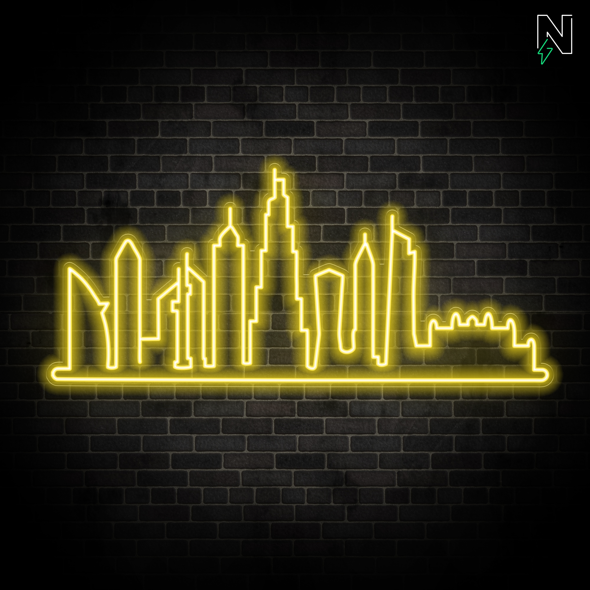 Dubai Skyline Neon Sign