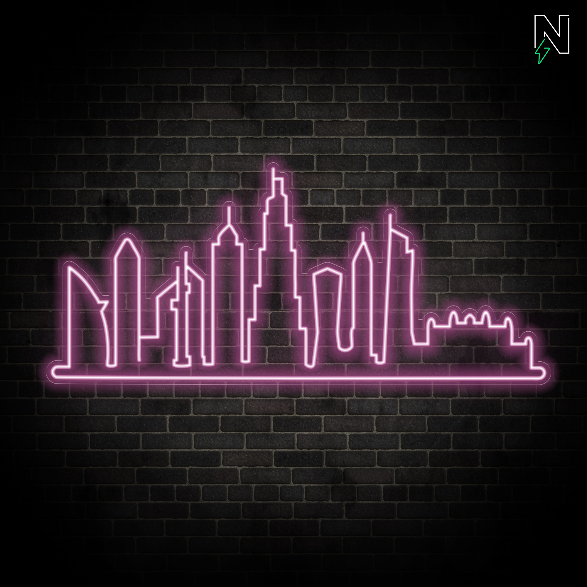 Dubai Skyline Neon Sign