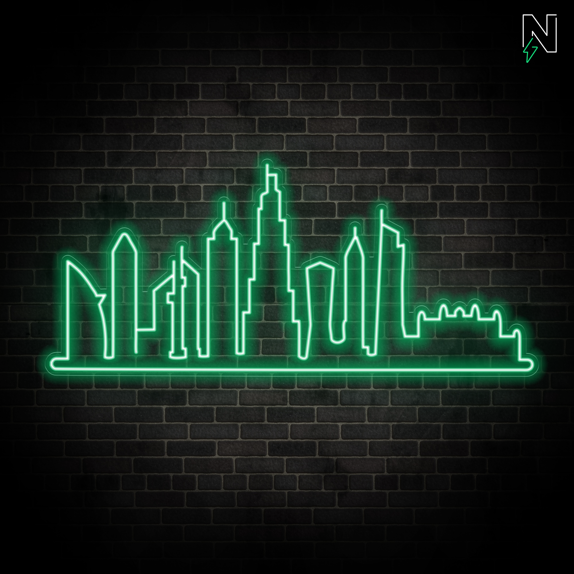 Dubai Skyline Neon Sign