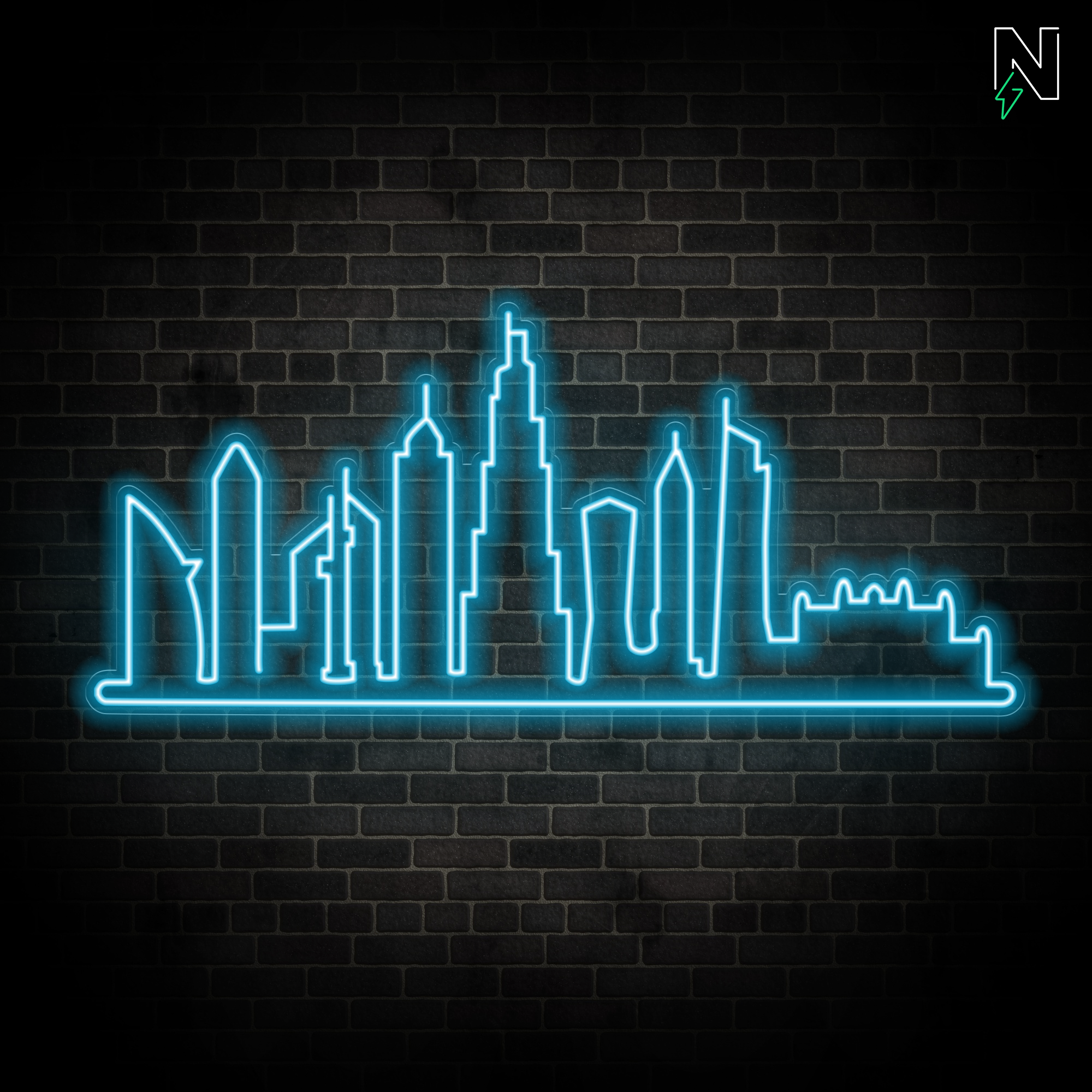 Dubai Skyline Neon Sign