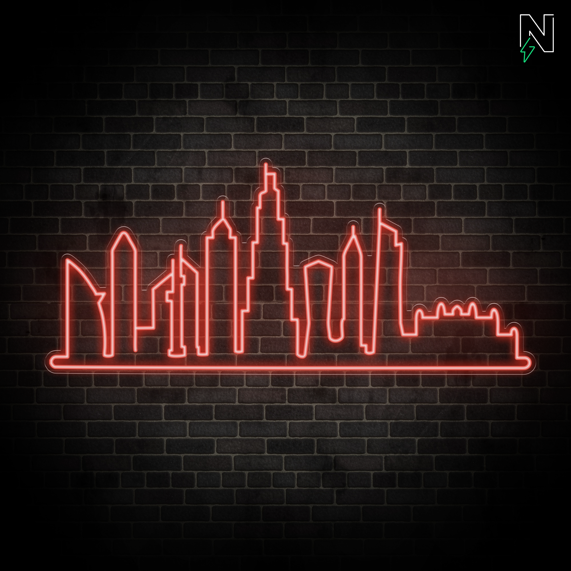 Dubai Skyline Neon Sign