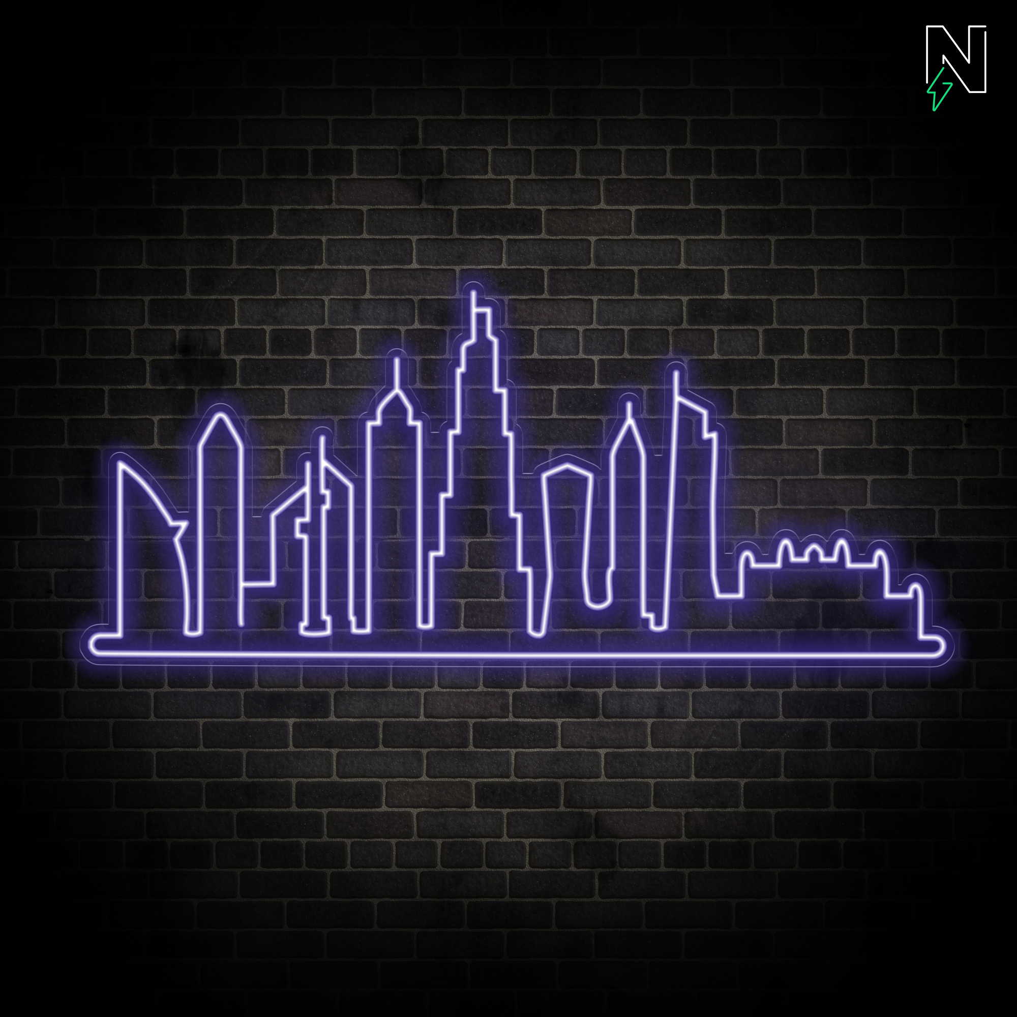 Dubai Skyline Neon Sign