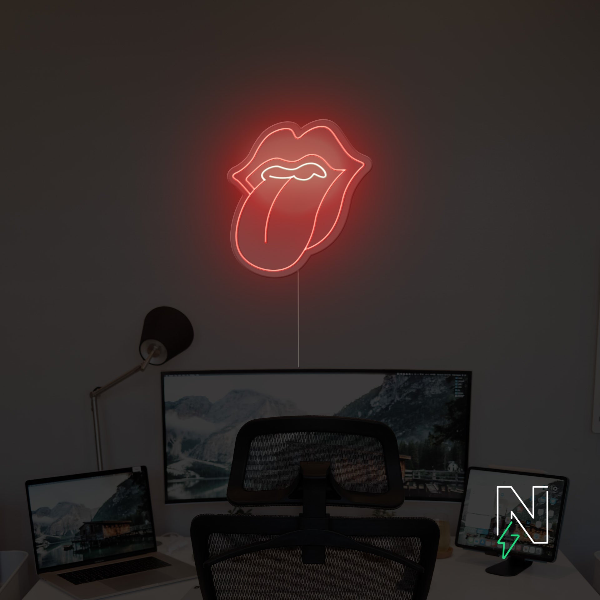 Lips & Tongue Neon Sign