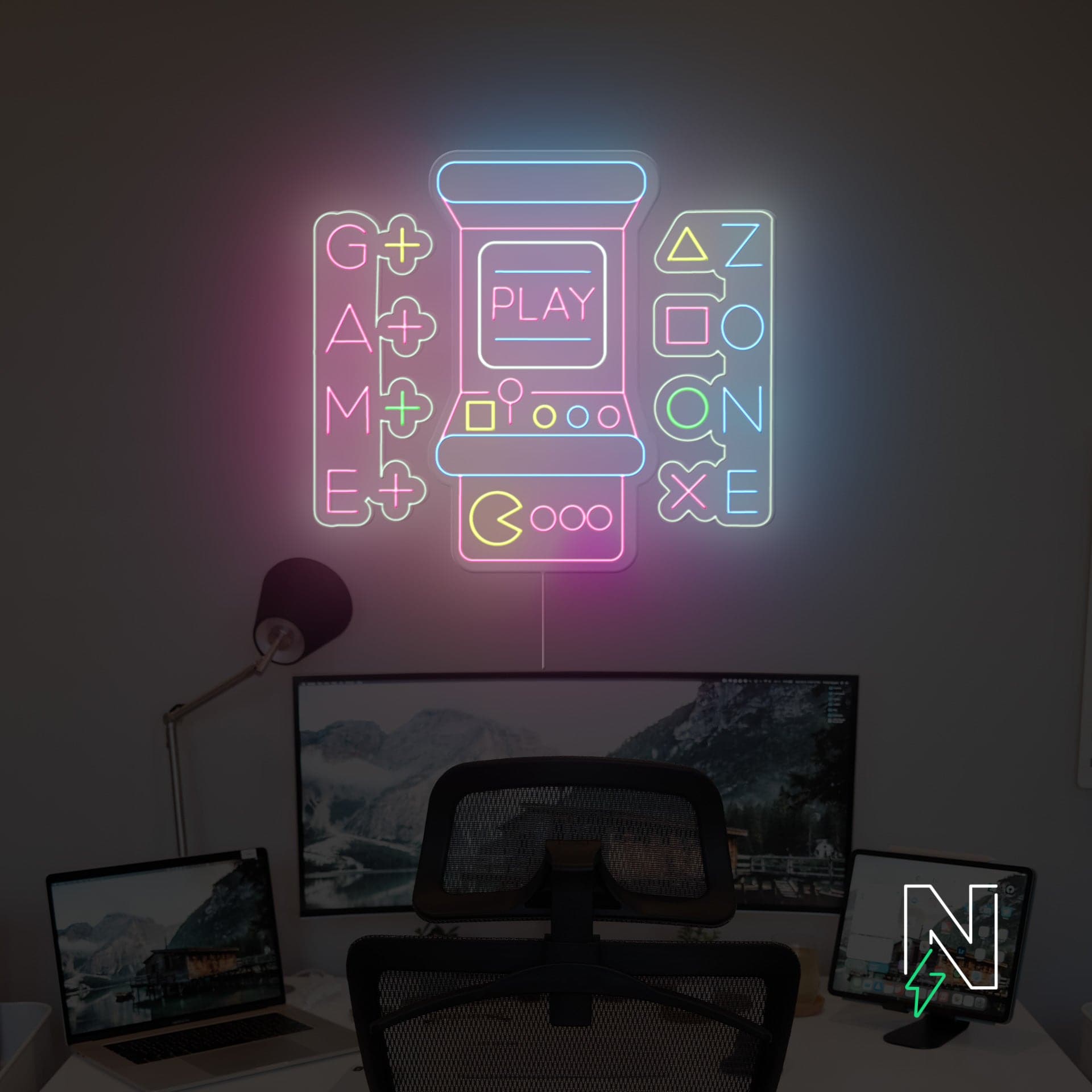 Game Station Neon Sign