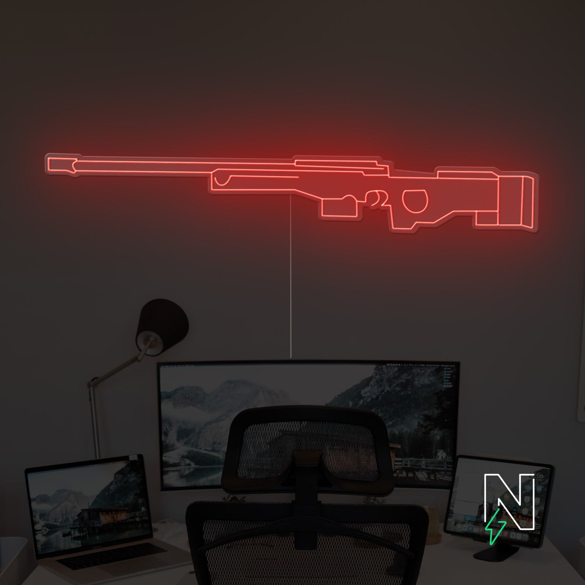 AWM Gun Neon Sign