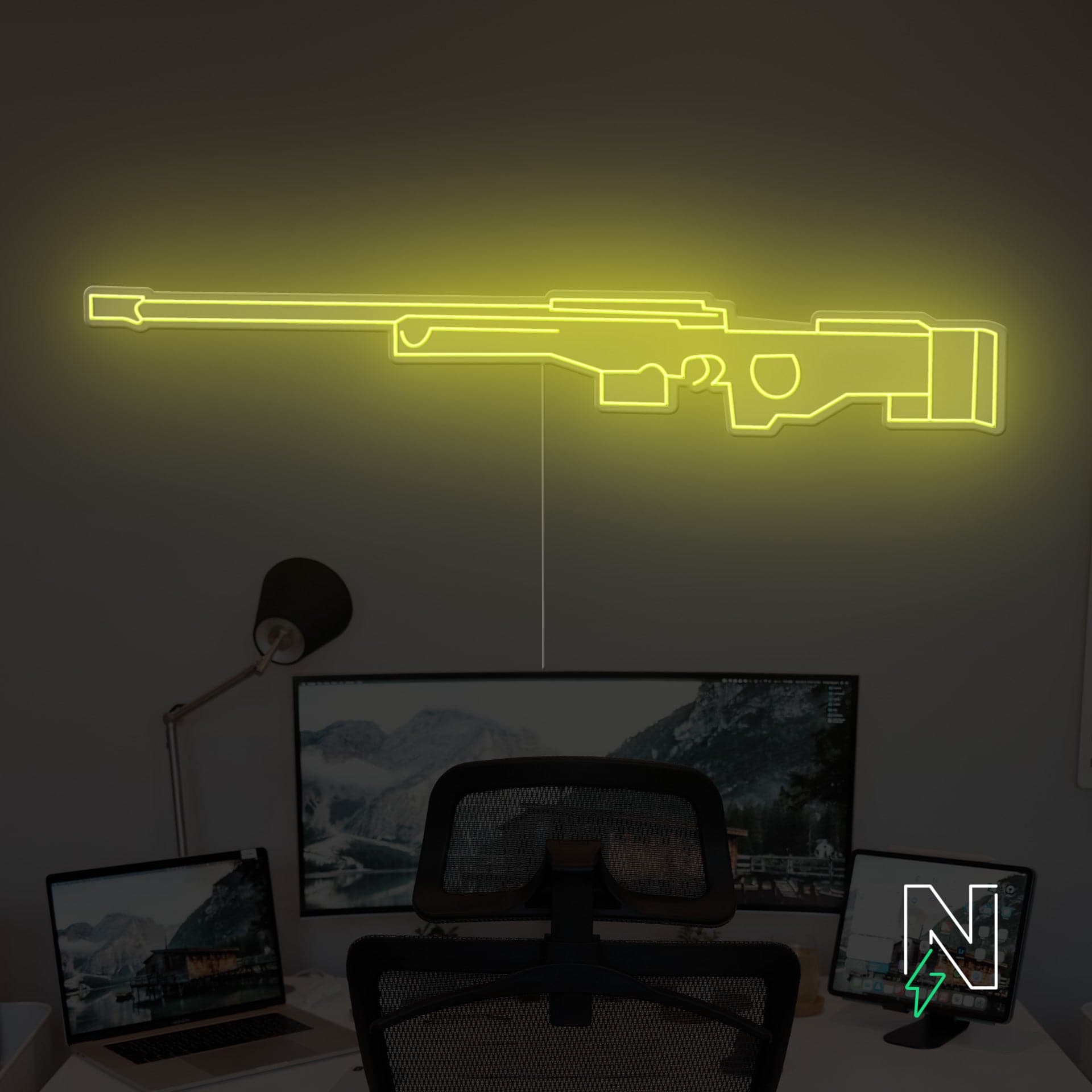 AWM Gun Neon Sign