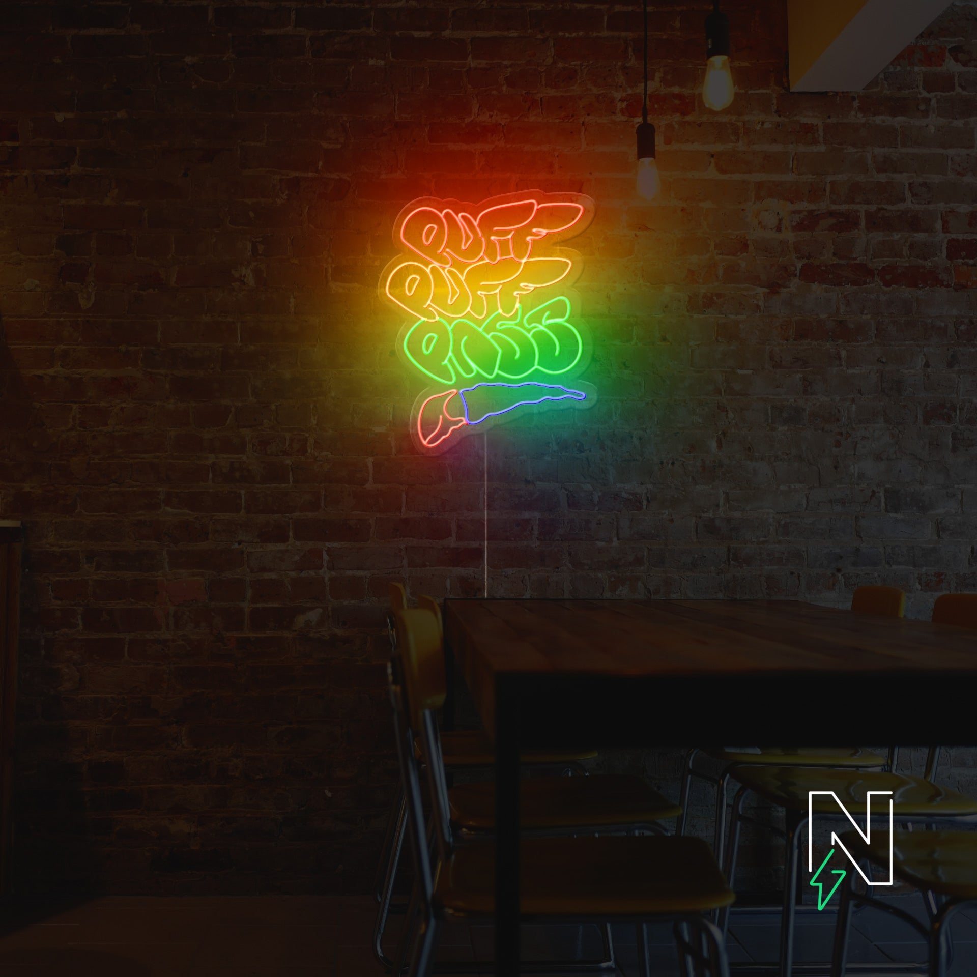 Puff Puff Pass Neon Sign