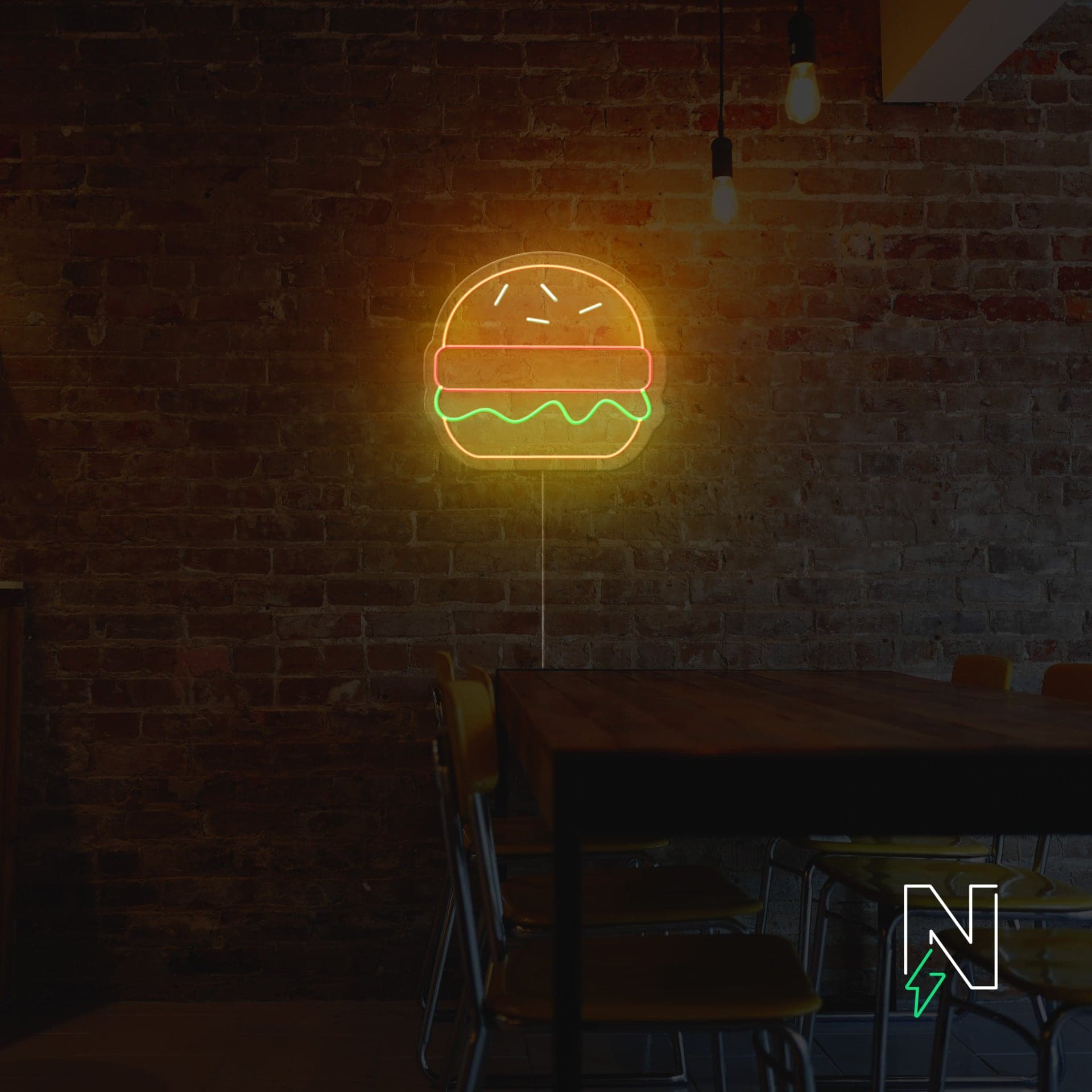 Burger Neon Sign