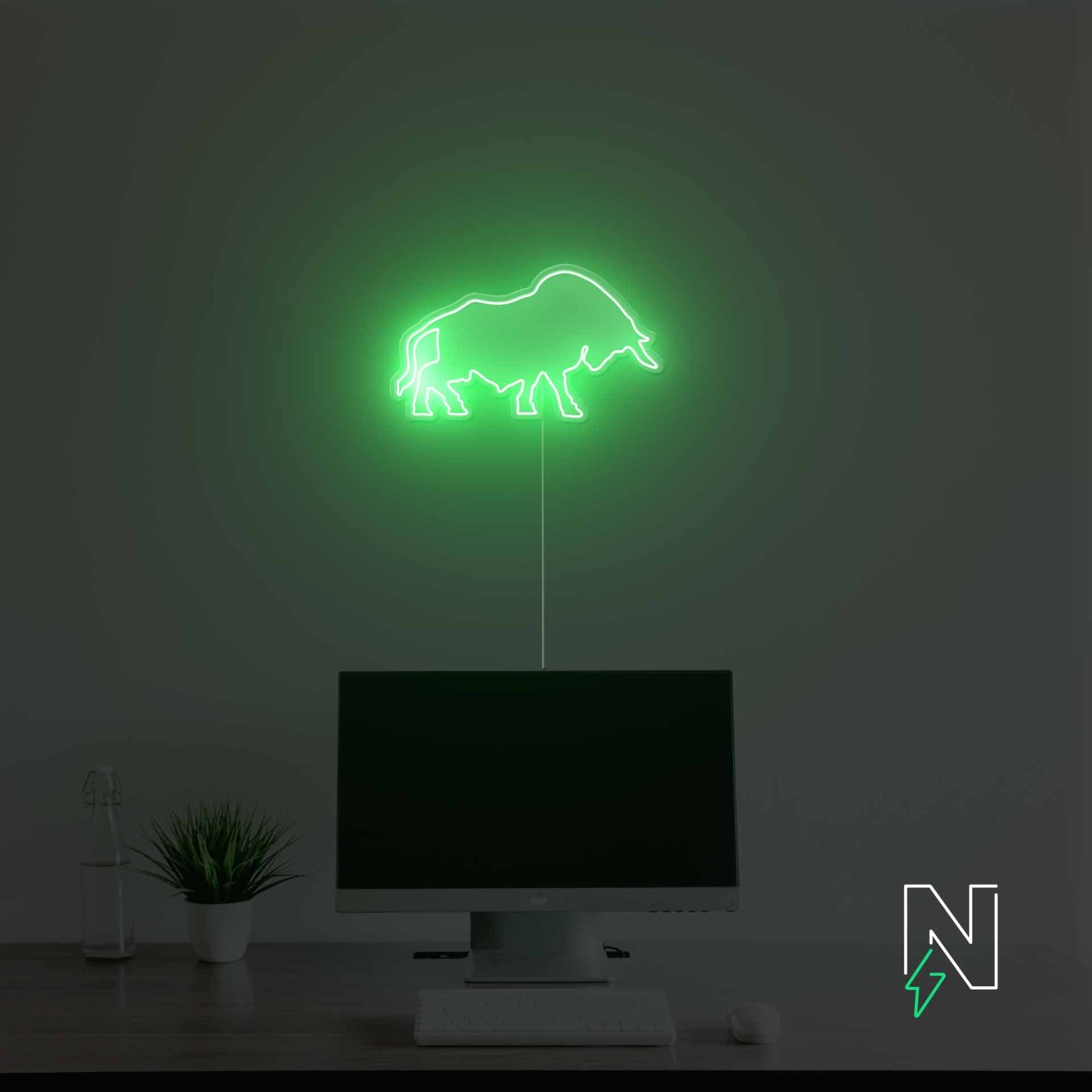 Bull Neon Sign