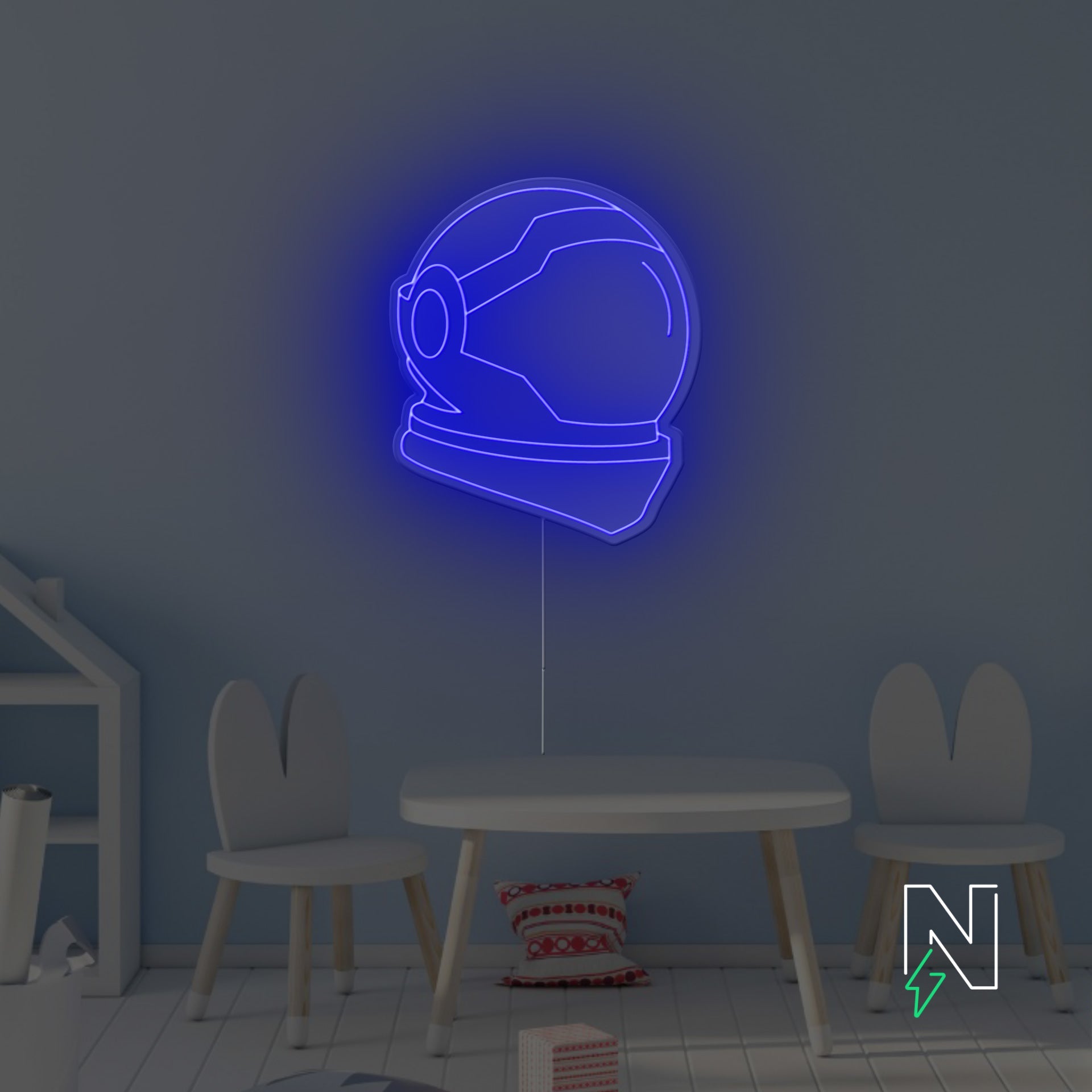 Space Helmet Neon Sign