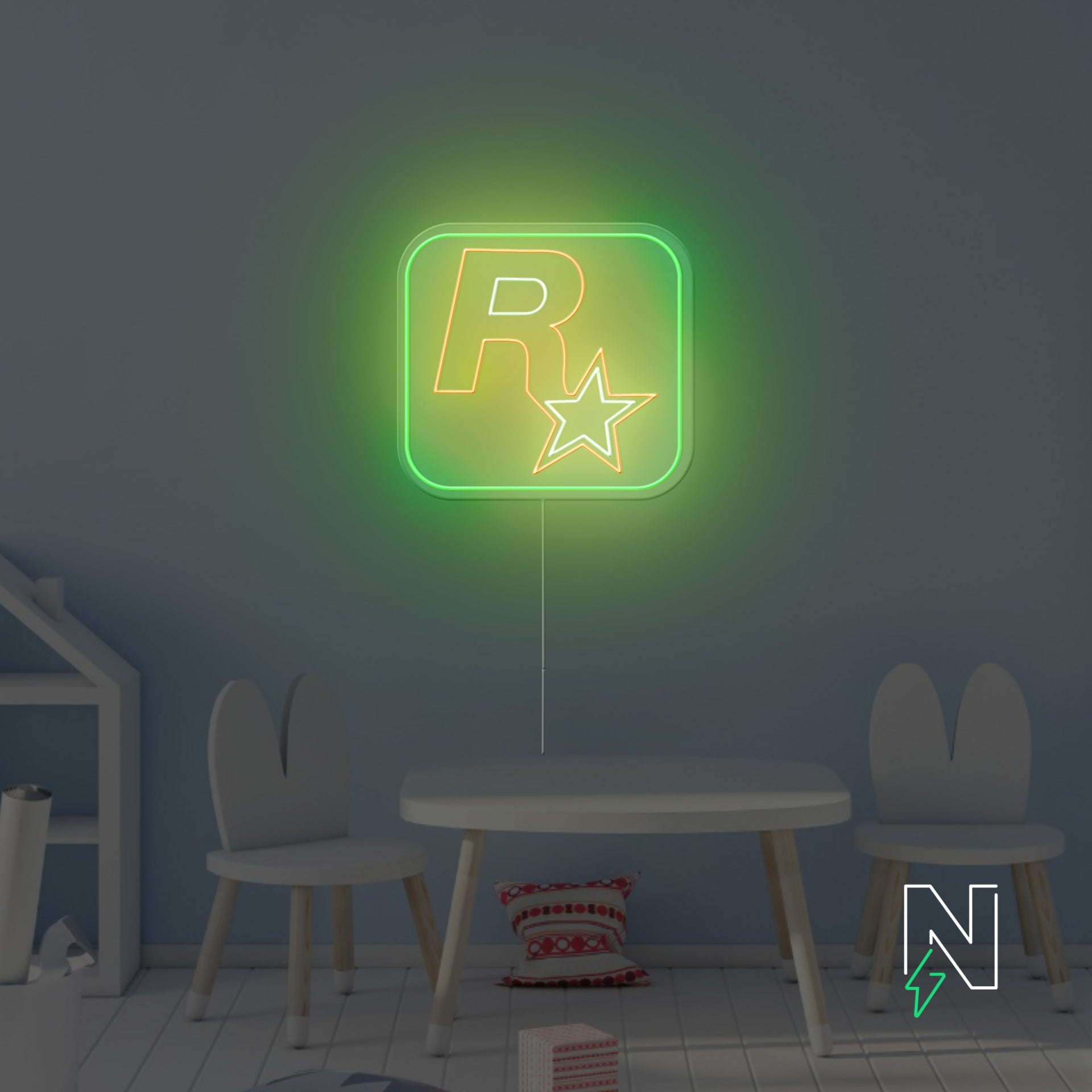 Rockstar Gaming Neon Sign