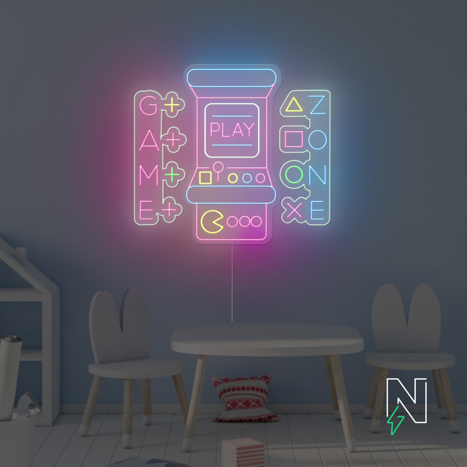 Game Station Neon Sign