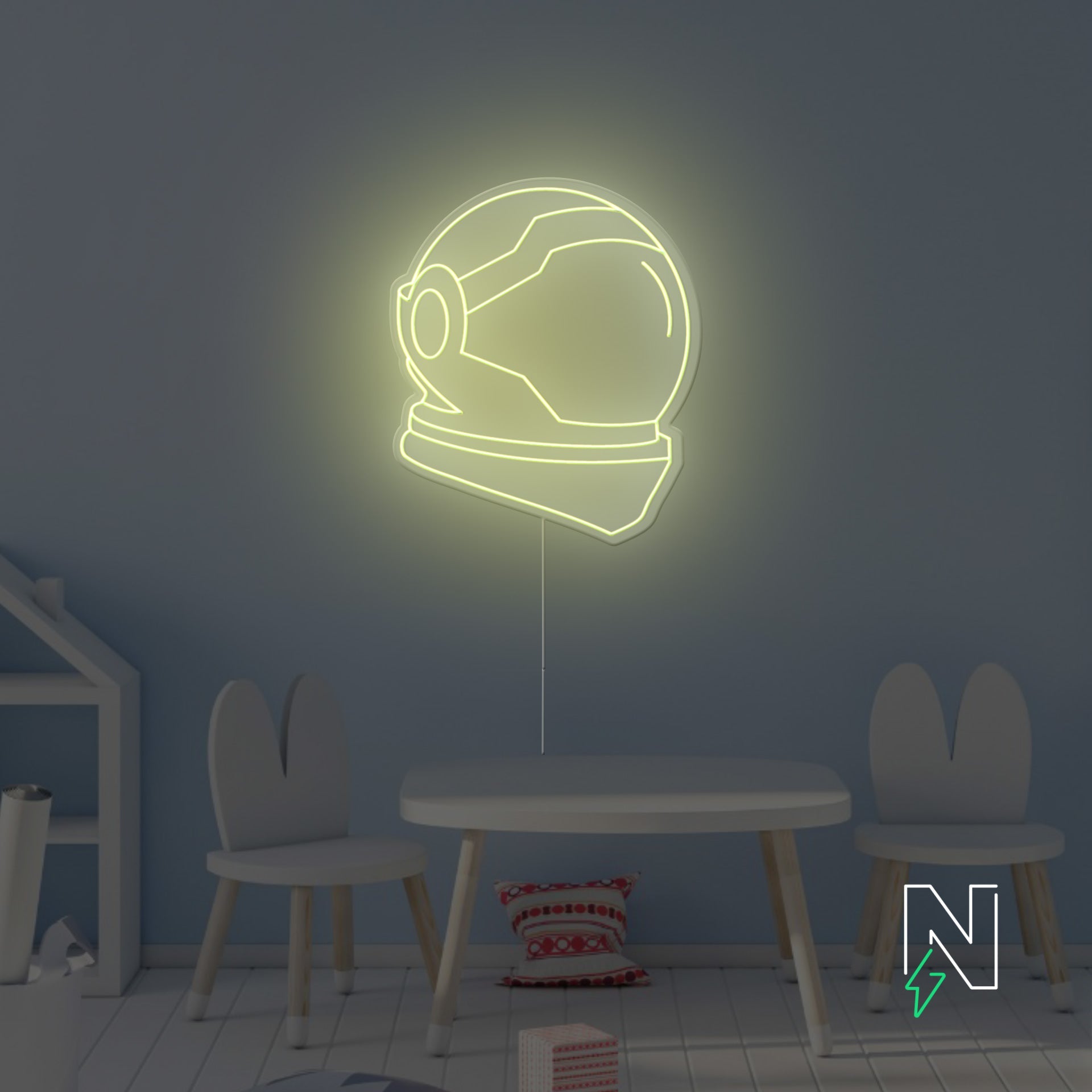 Space Helmet Neon Sign